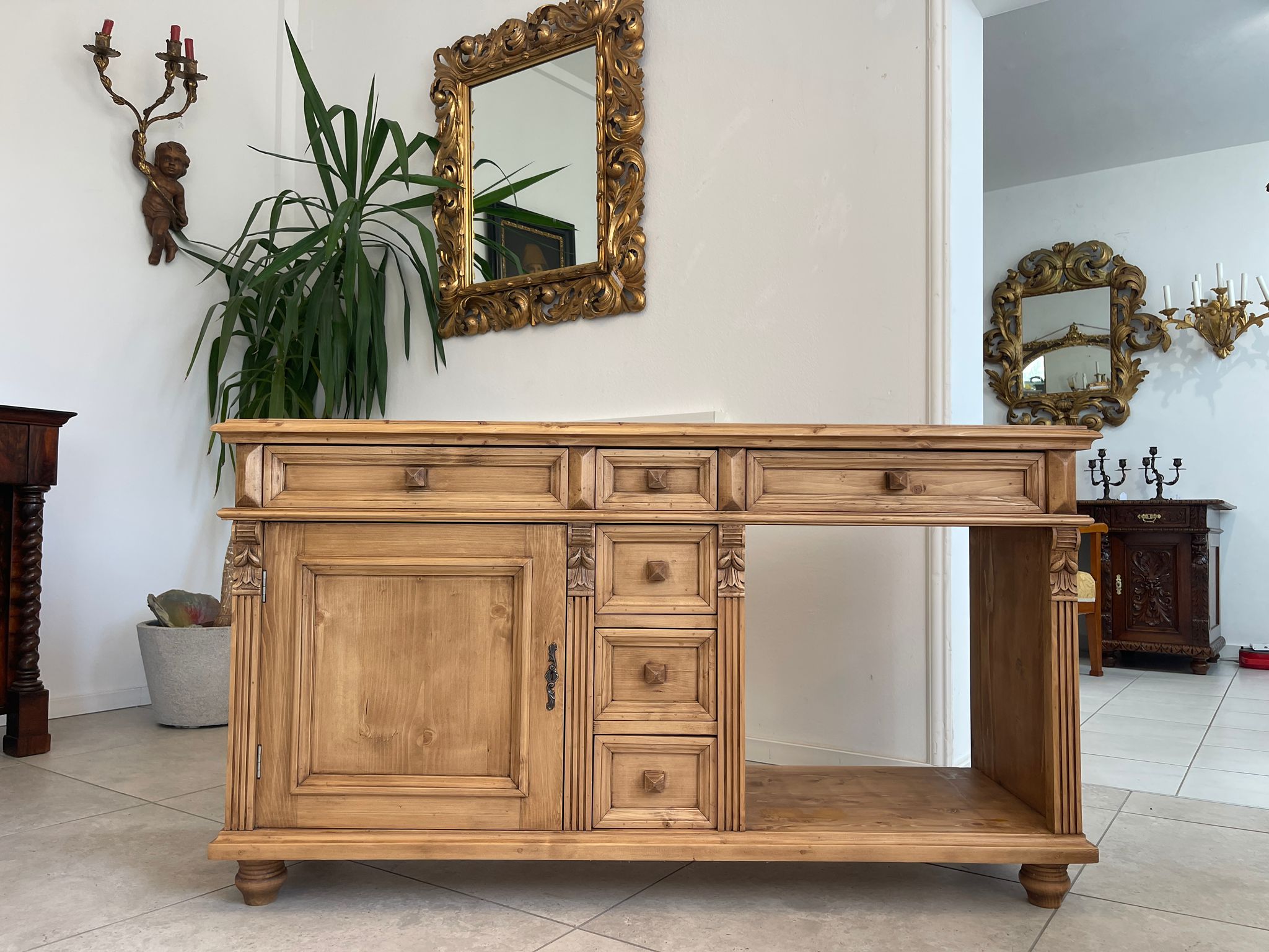 10c393f2-7144-419c-83b0-79c0ced39e6f-1 Apothekenschrank Ladenkommode Ladenschrank Gründerzeit A5011
