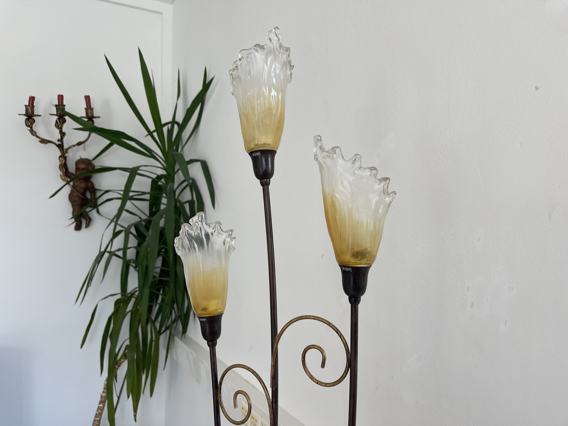 Stehlampe Antikstil Metallluster Leuchter Klassizismus A4387