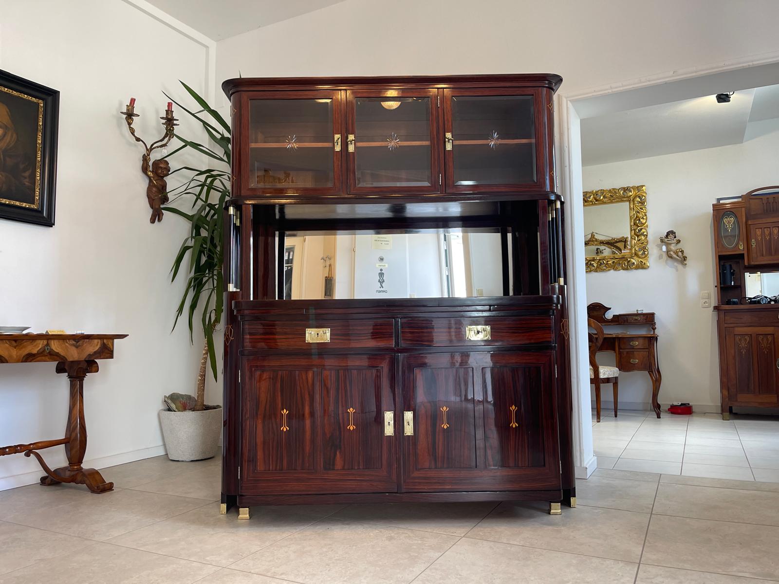 SALE Restauriertes Jugendstil Kredenz Etagere  Bücherschrank Traum Antiquität G1444