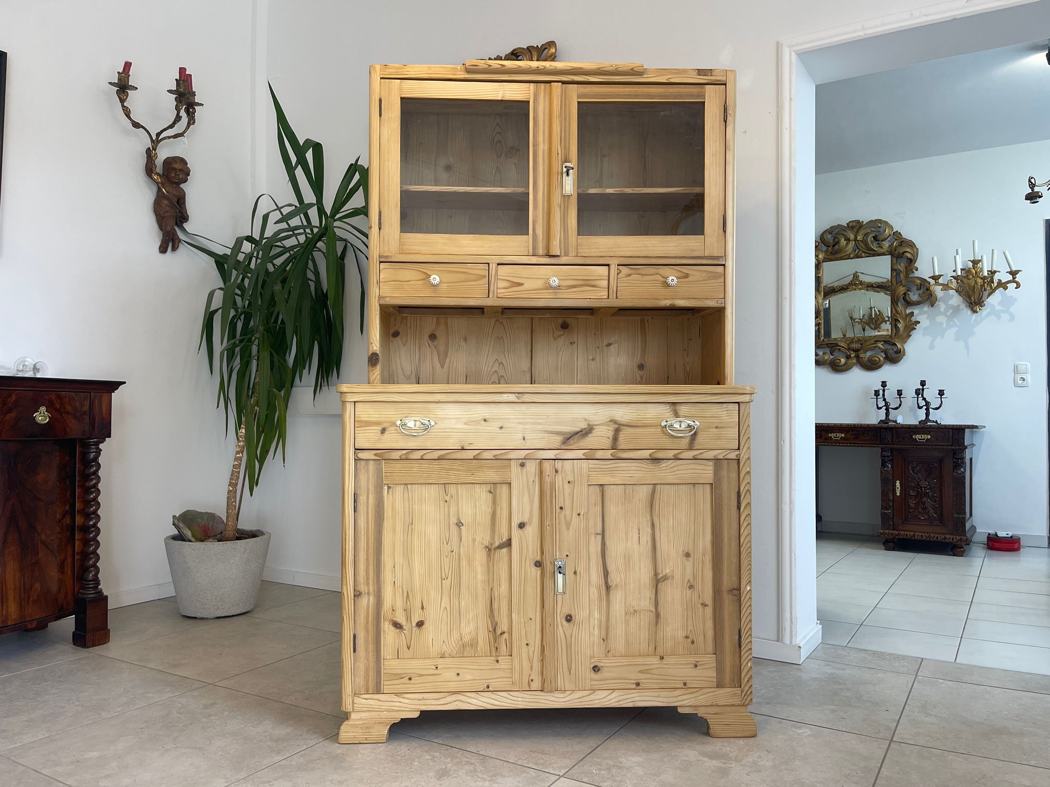 6c83d254-66d6-47c5-b746-bd4408a50e83nrrao9B1SDj81 Jugendstil Küchenbuffet Küchenschrank Küchenkredenz A4991