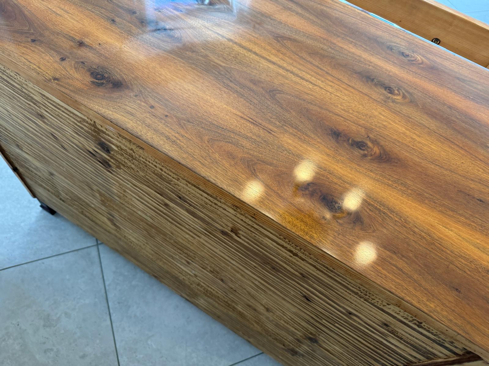 Biedermeier Kommode Nussholz Furniert Restauriert Antiquität um 1820 D2925
