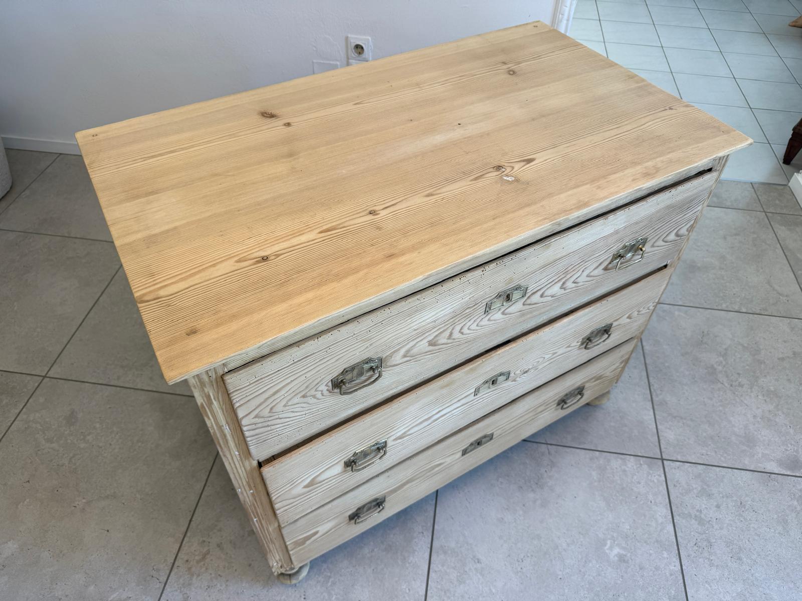Biedermeier Kommode 3 Ladenkommode Antik Original D2788
