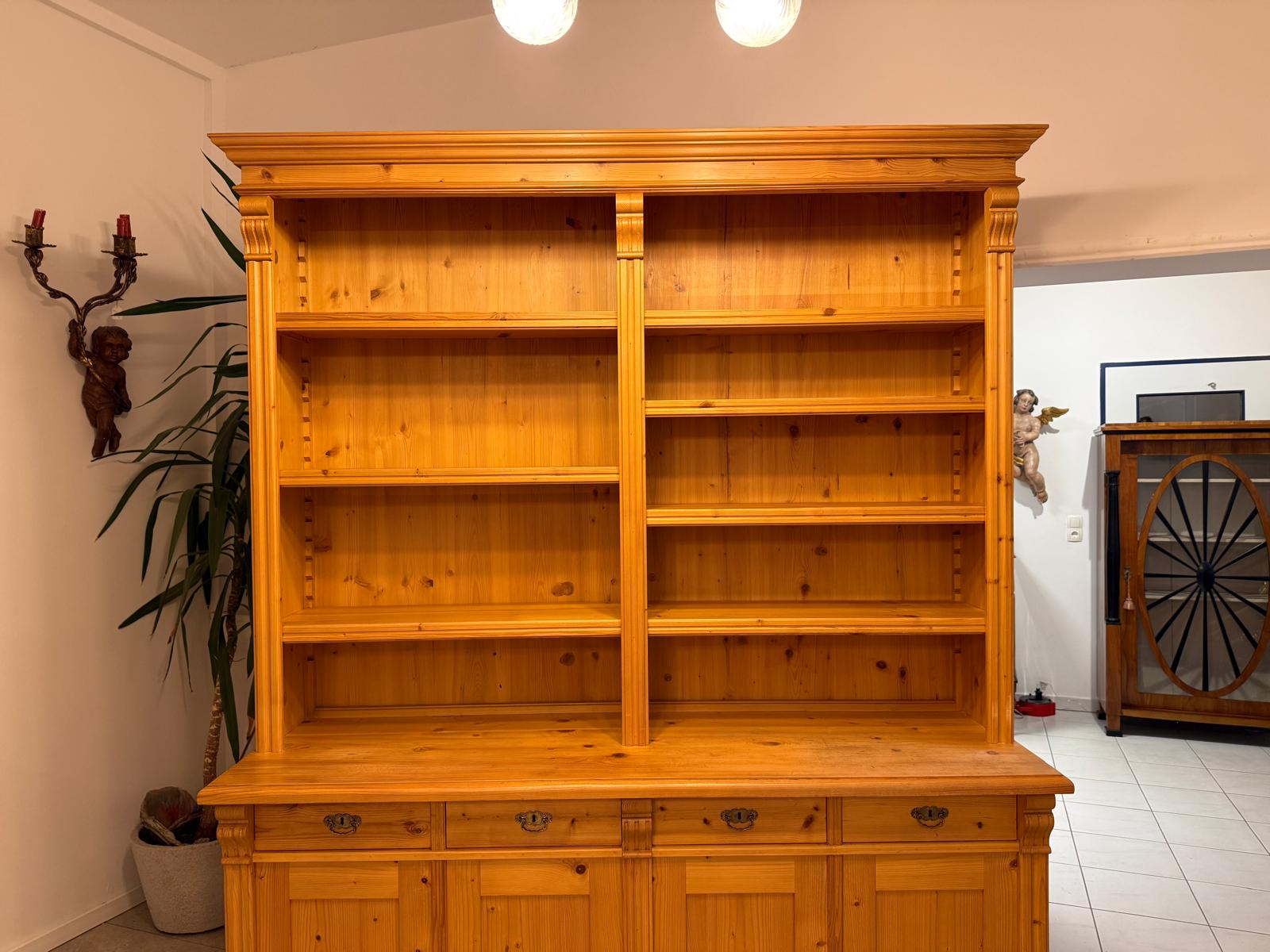 Grosses Bücherregal Stellage Bücherschrank Bauernkasten Bücherwand G2408