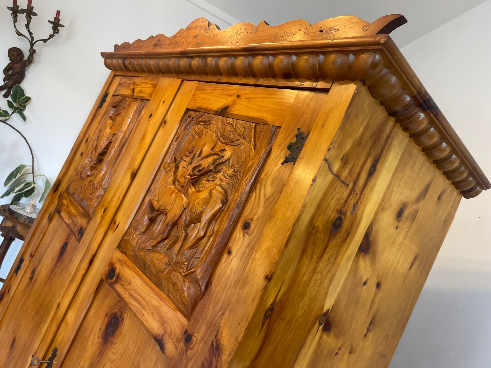Zirbenholz Schrank Kasten Bauerschrank Kleiderkasten Bauernmöbel G1535