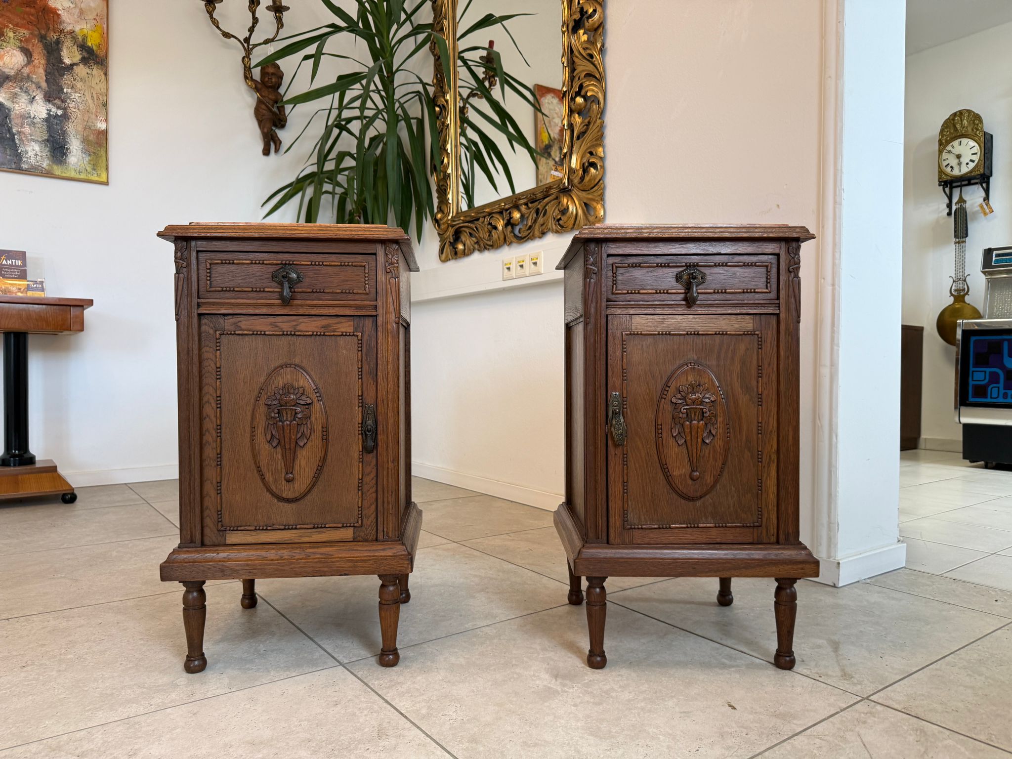 Jugendstil Kasterl Schrankerl Nachtkasterl 2 Stück D2282