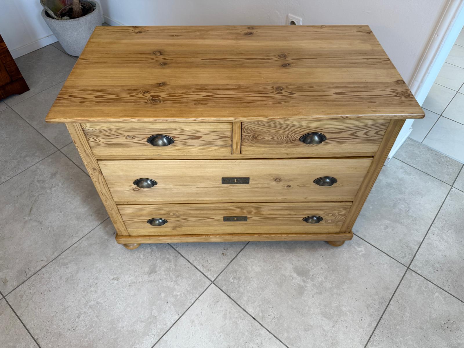 Originale Jugendstil 4 Laden Kommode Anrichte Bauernmöbel G1847