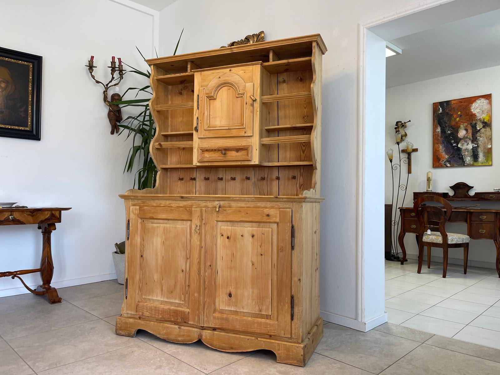 Alte Bäuerliche Aufsatzstellage Anrichte Küchenschrank G1350