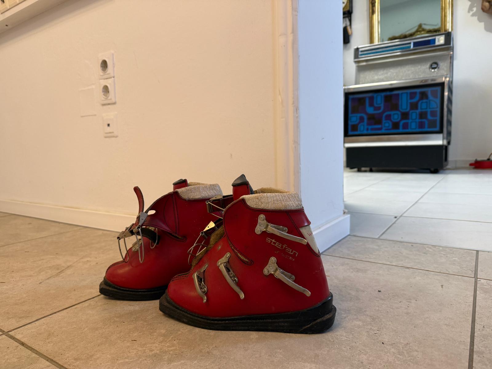 Retro Ski Schuhe Oldschool 1970 D1054