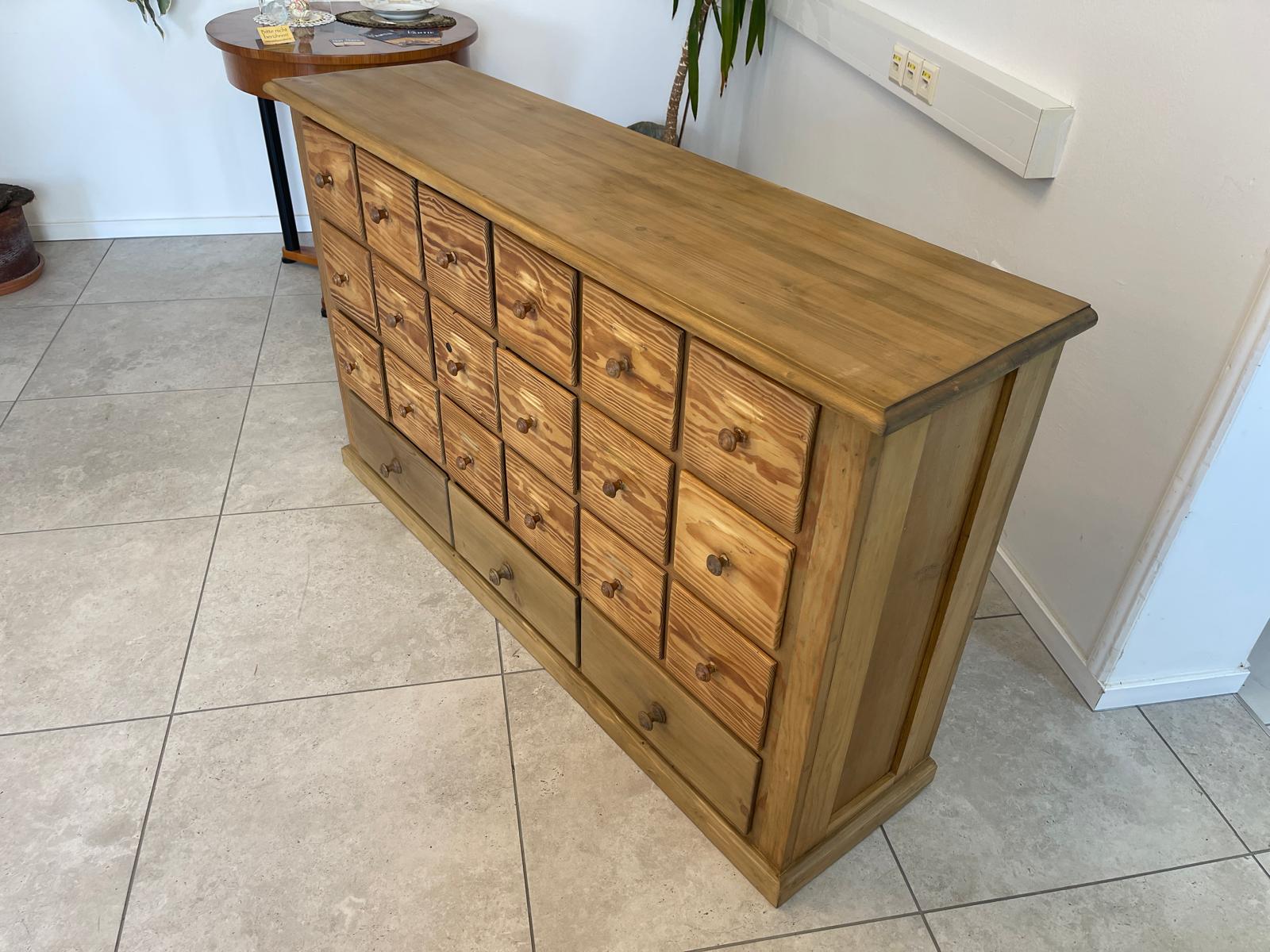 Alte uirge 10 Laden Ladenkommode Ladenschrank Apothekerschrank Bauernmöbel G1321