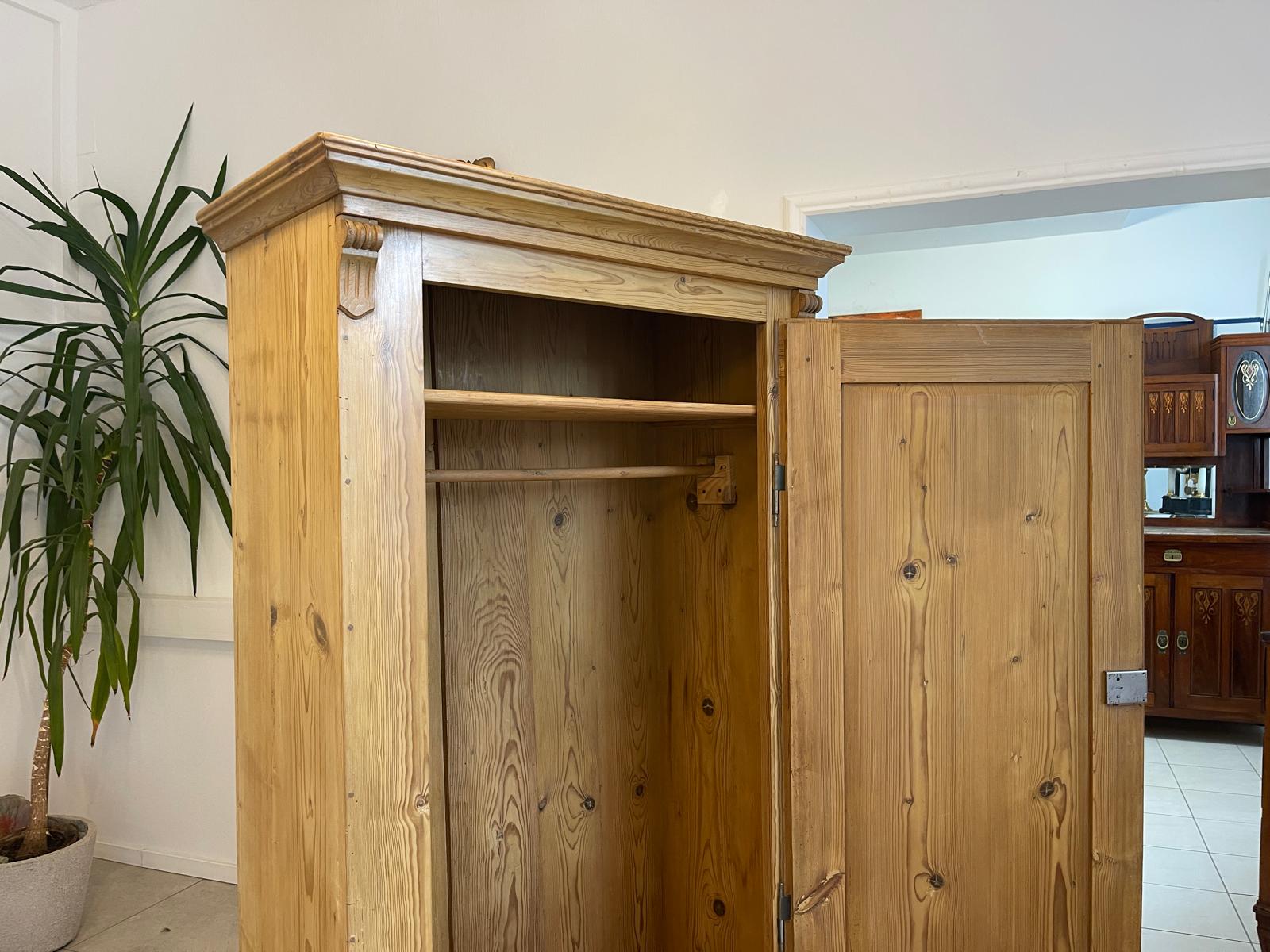 Uriger 1 türiger Bauernschrank Naturholzschrank Steiermark Bauernkasten Schrank G1258