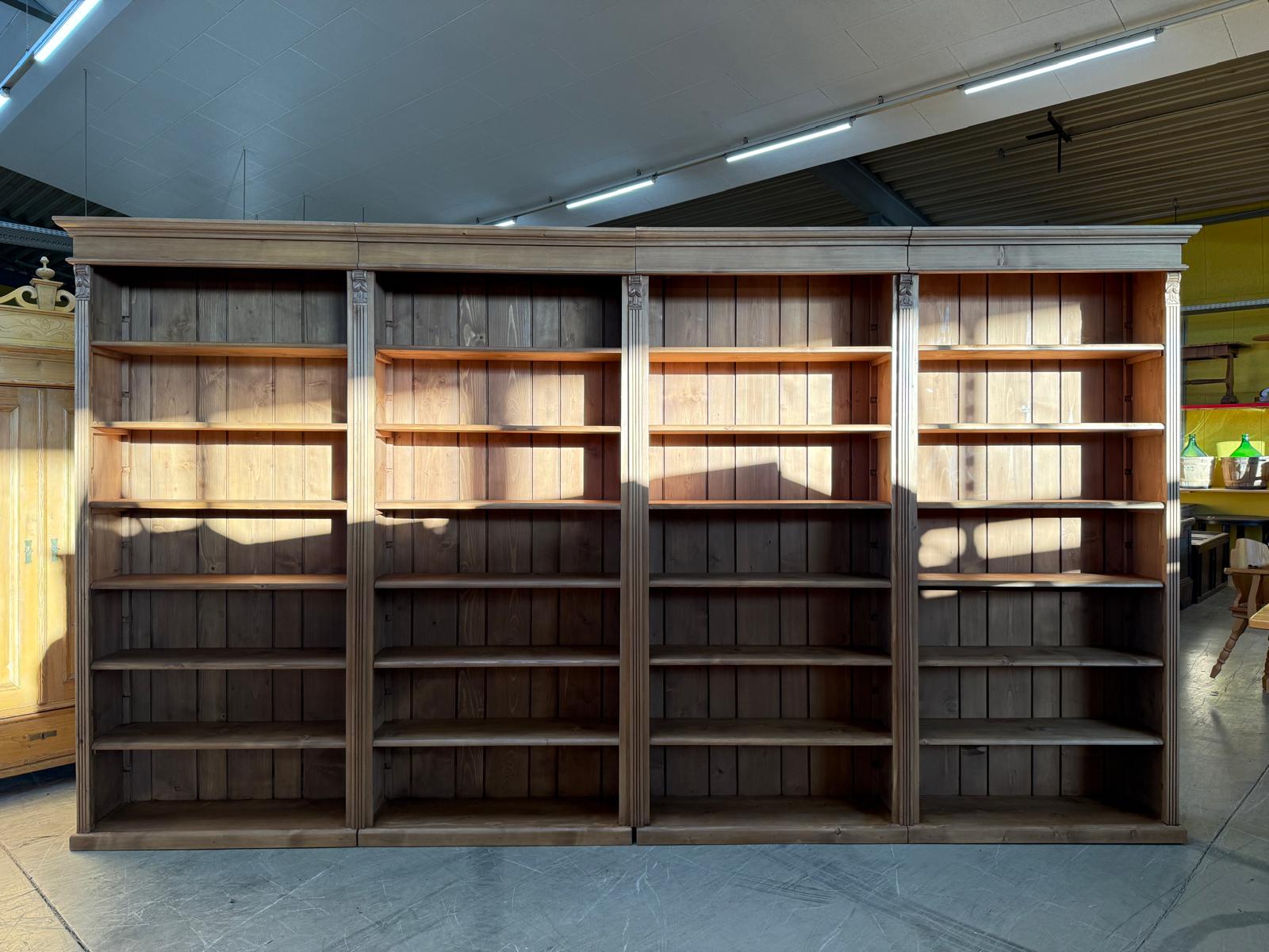 Grosses Bücherregal Stellage Bücherschrank Bauernkasten Bücherwand G2407