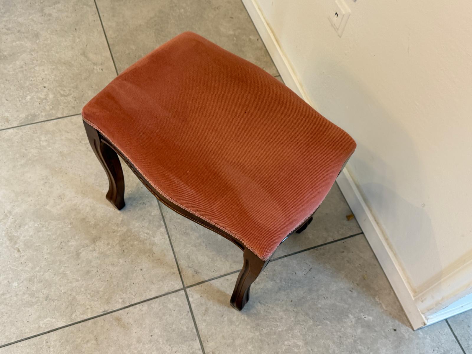 Hocker Chippendale Barockstil Sitzhocker Fusshocker Schemel D1054