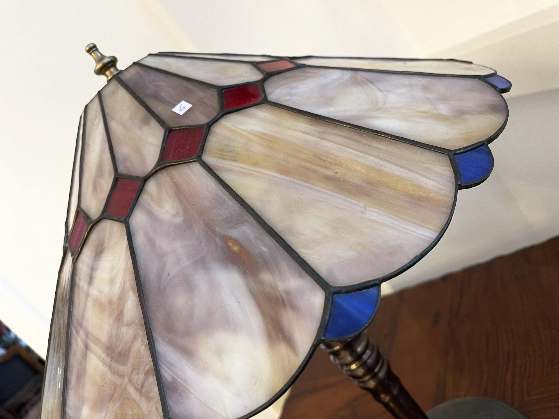 tiffany-glaskunst-_64 Echtglas Lampe Tiffany Stil Handgefertigte Glaskunst von Klausner - Originale Tischleuchte Klaunser Kl6