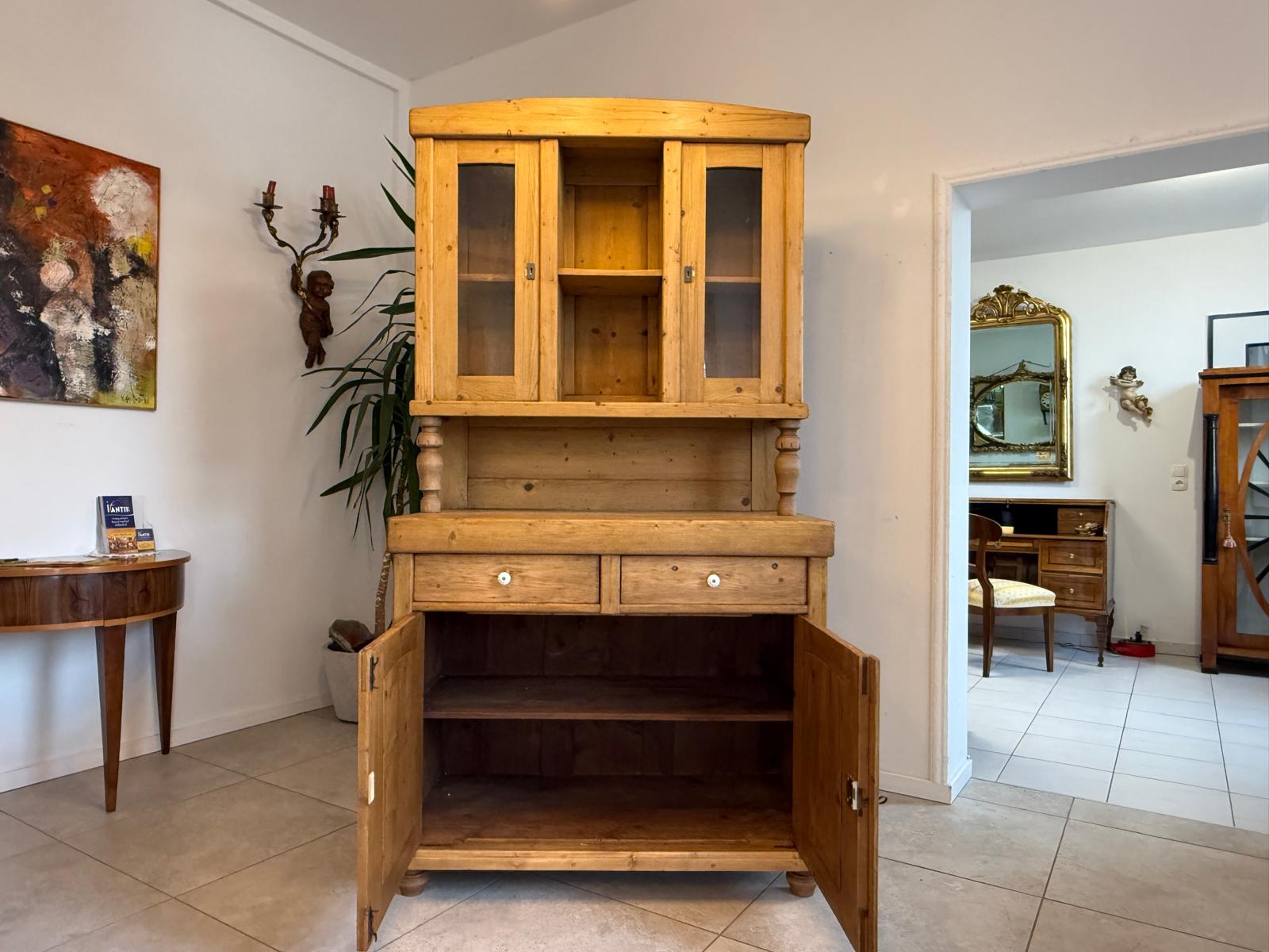 Gründerzeit Naturholschrank Küchenbuffet Küchenschrank Küchenkredenz G2335