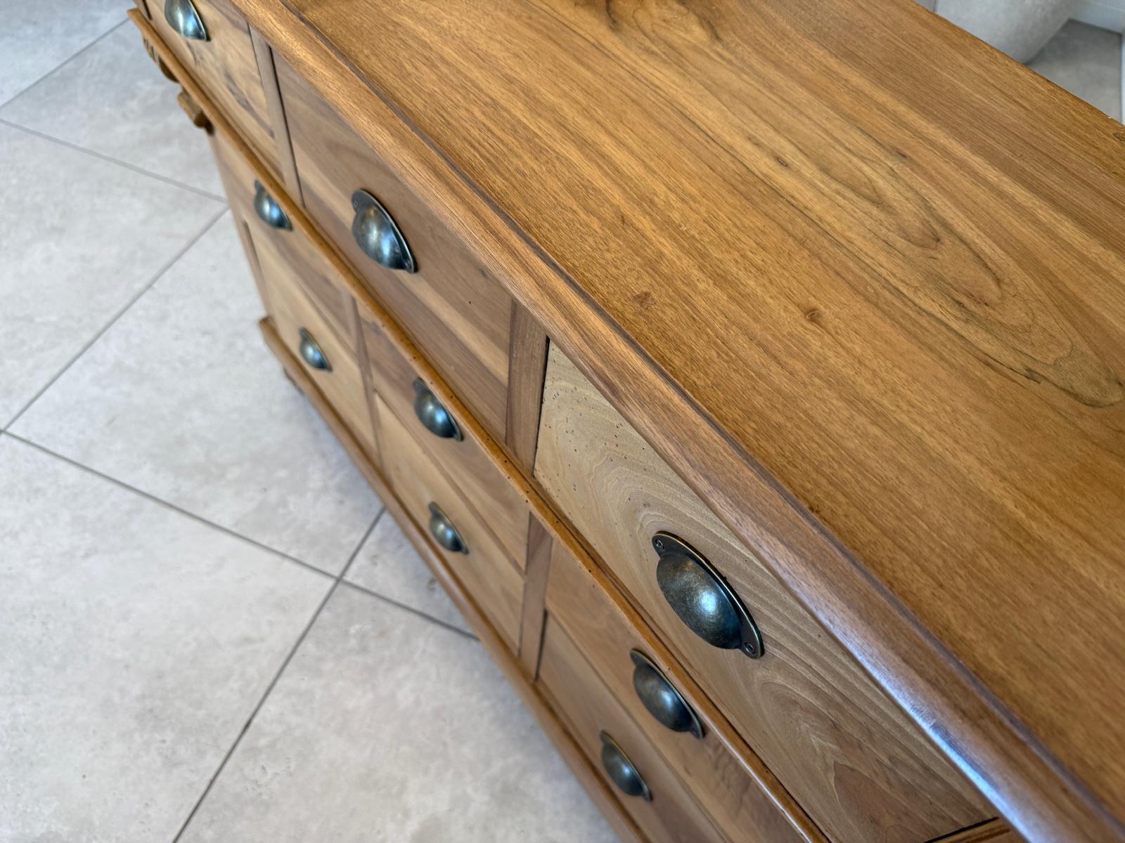 Bäuerliche Ladenkommode Apothekenschrank Anrichte G1787