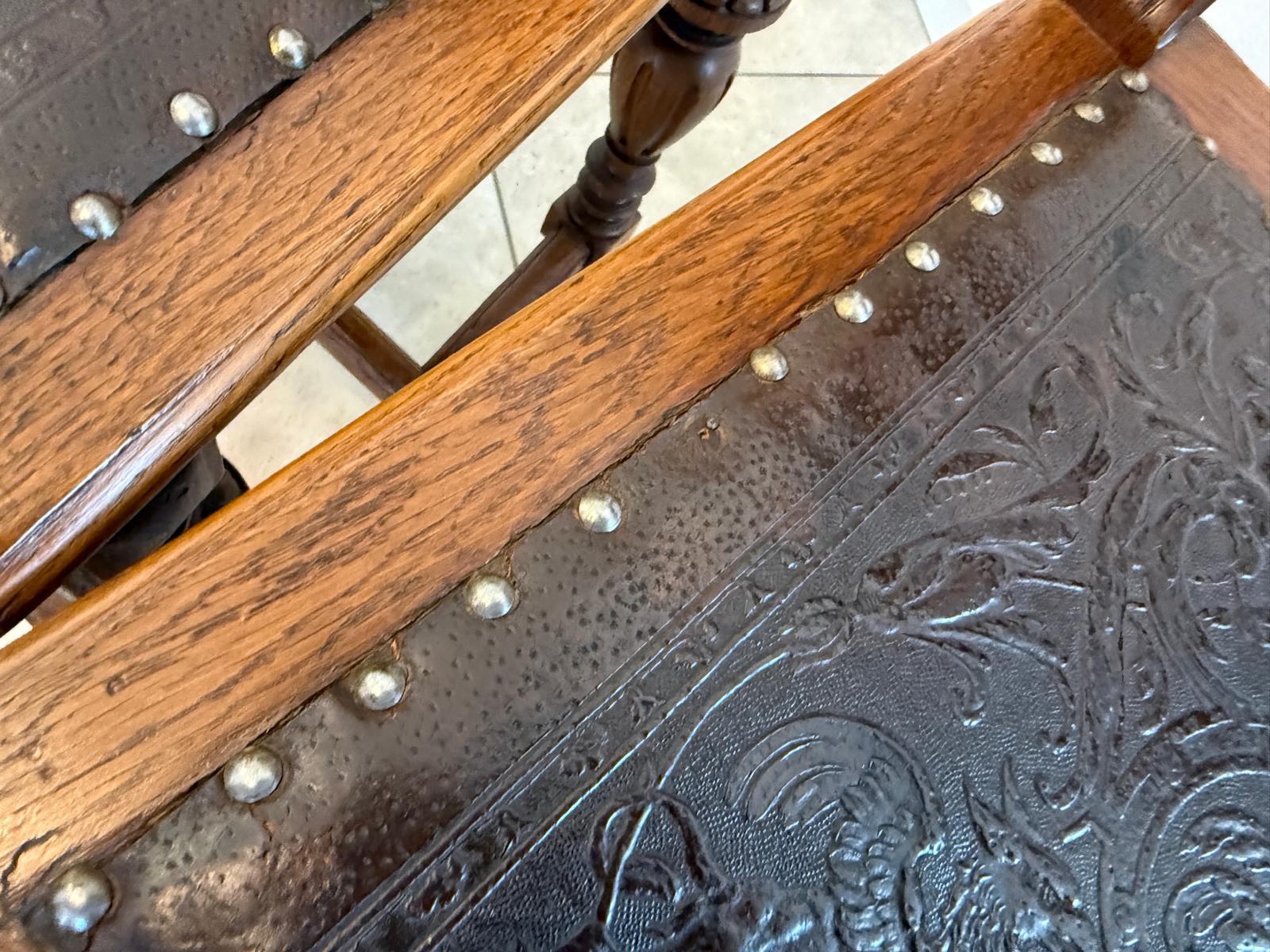 Gründerzeit Sessel Stuhlgruppe 6er Set aus 1875 D2807