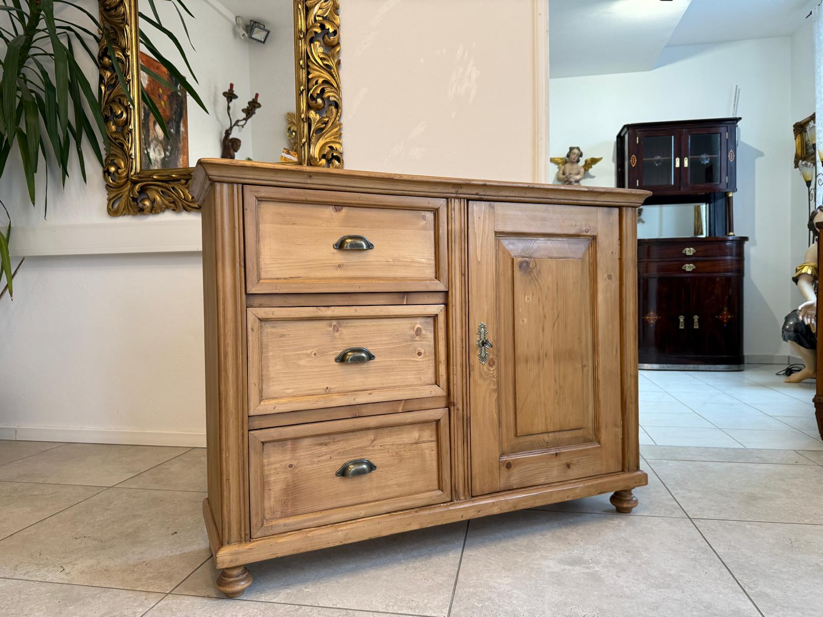 Ladenkommode Bauernmöbel Bauernmöbel Bauernschrank Weichholz D1113