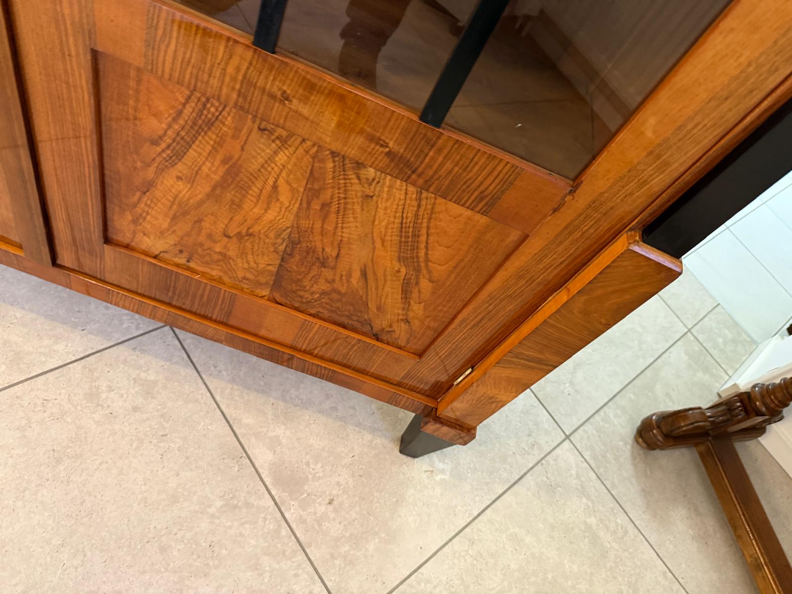 SALE Restaurierte Biedermeier Vitrine Bücherschrank ANTIQUITÄT G2352