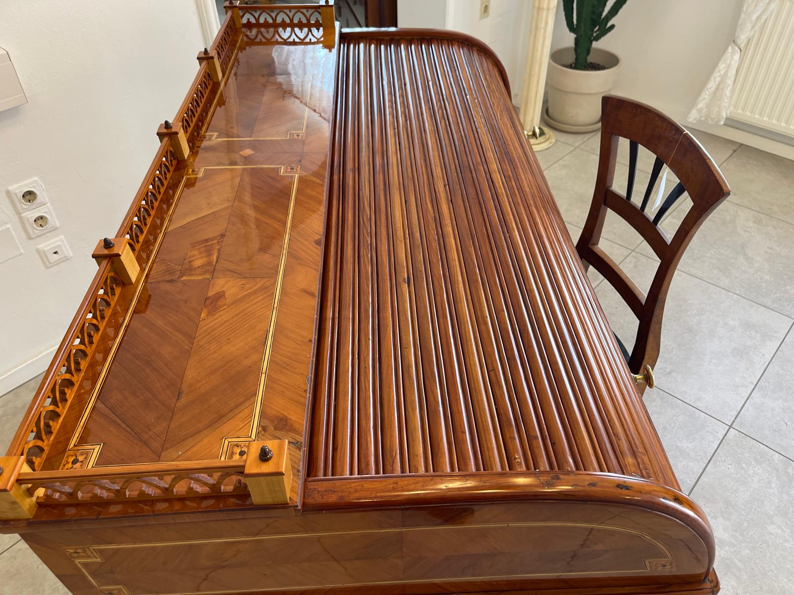 Sale restaurierter Josefinischer Rolladen Sekretär / Schreibtisch Klassizismus Antiquität G1130