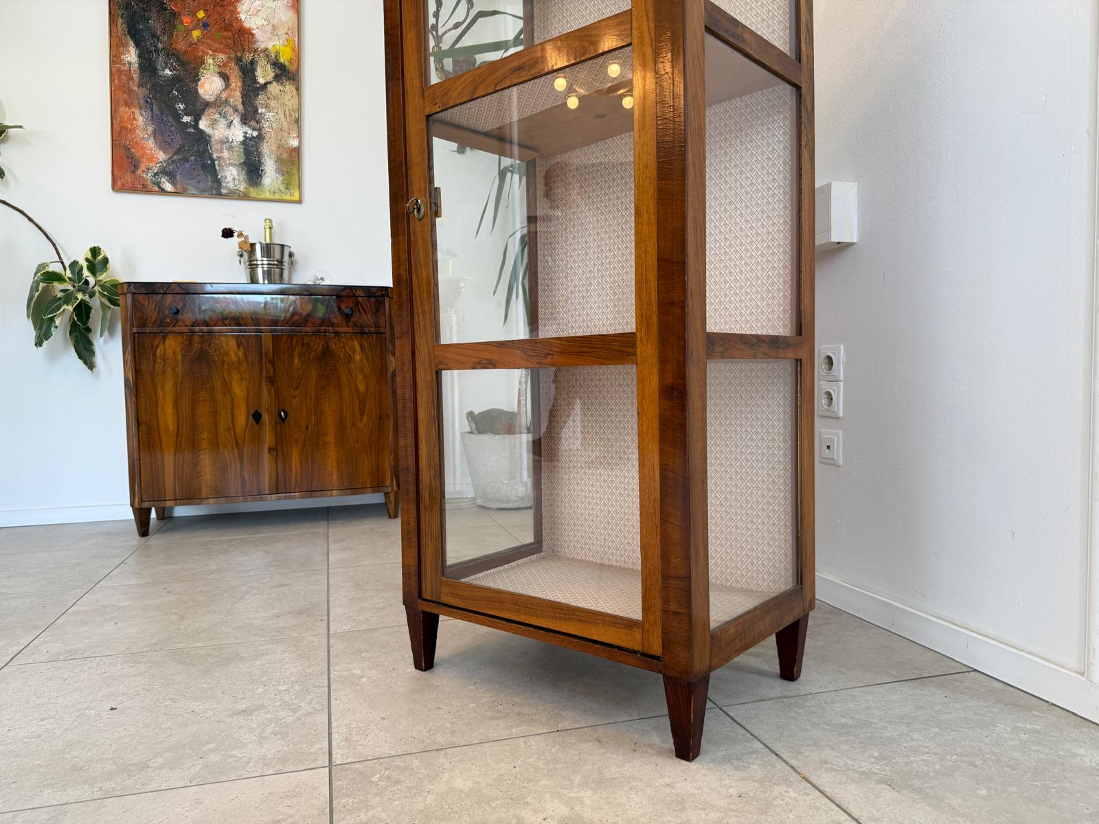 Stilvitrine Biedermeier Glasschrank Bücherschrank G1919