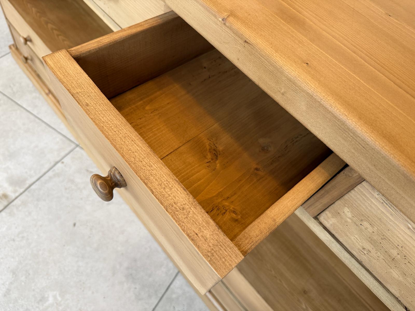 SALE Bäuerliche 12 Laden Kommode Anrichte Sideboard Weichholz G2073