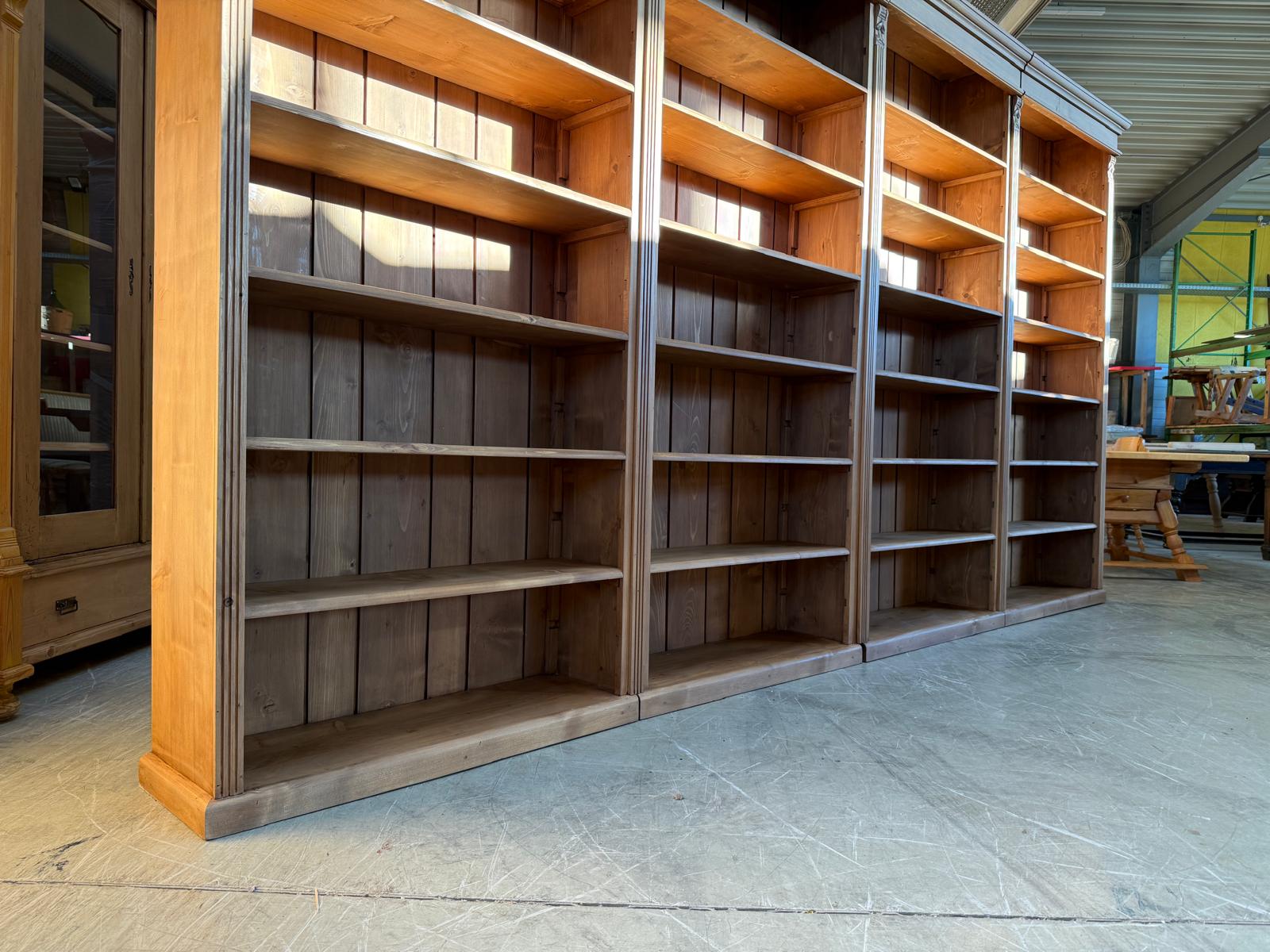 Grosses Bücherregal Stellage Bücherschrank Bauernkasten Bücherwand G2407