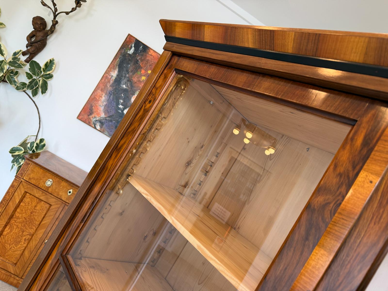 SALE Restaurierte Biedermeier Vitrine Bücherschrank Sammlervitrine Antiquität D1200