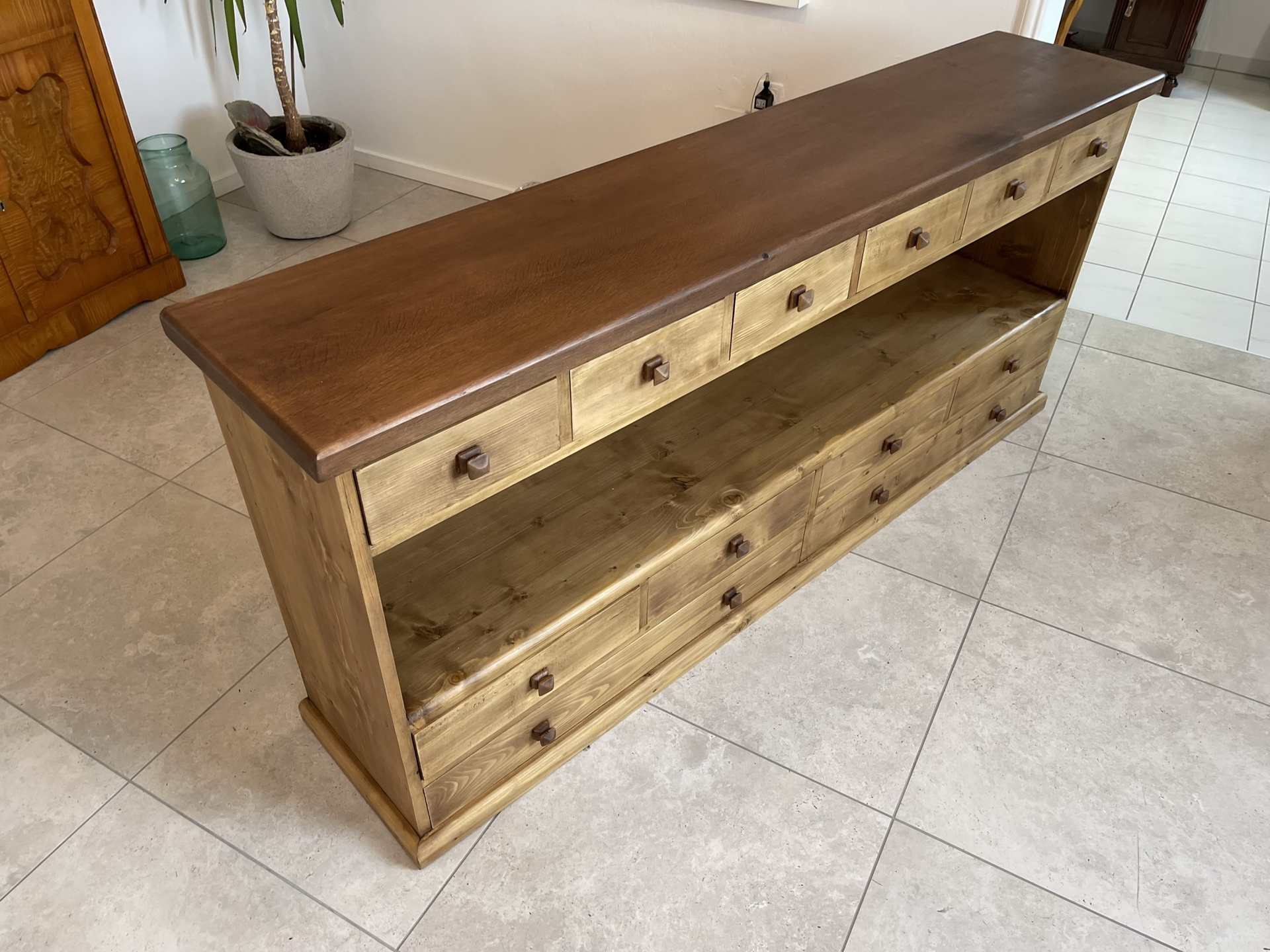 biedermeier-barock_292PouJHufLQRLZ praktische 12 Laden Kommode Anrichte Sideboard B1215