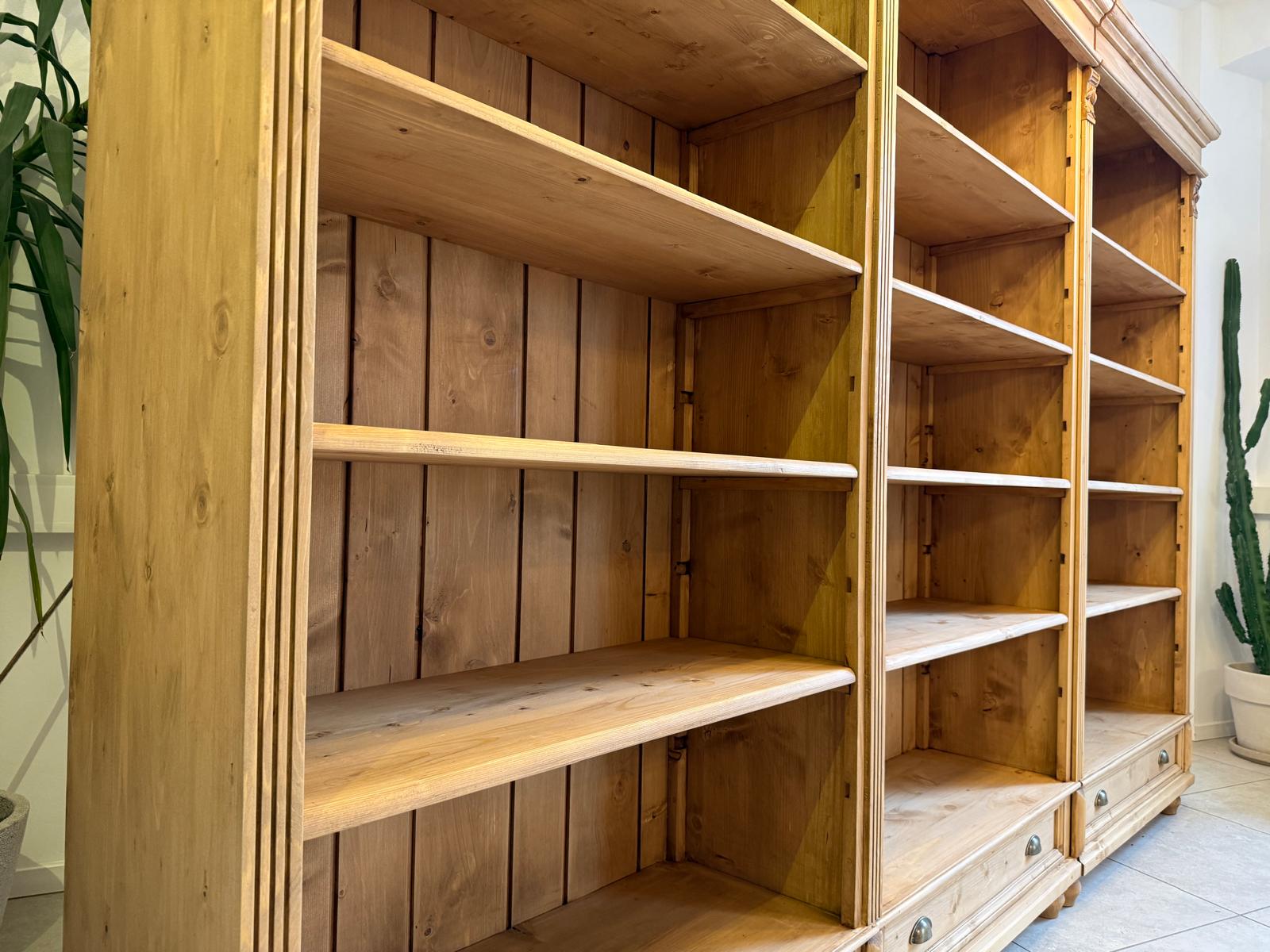 Grosses Bücherregal Stellage Bücherschrank Bauernkasten Bücherwand D1243