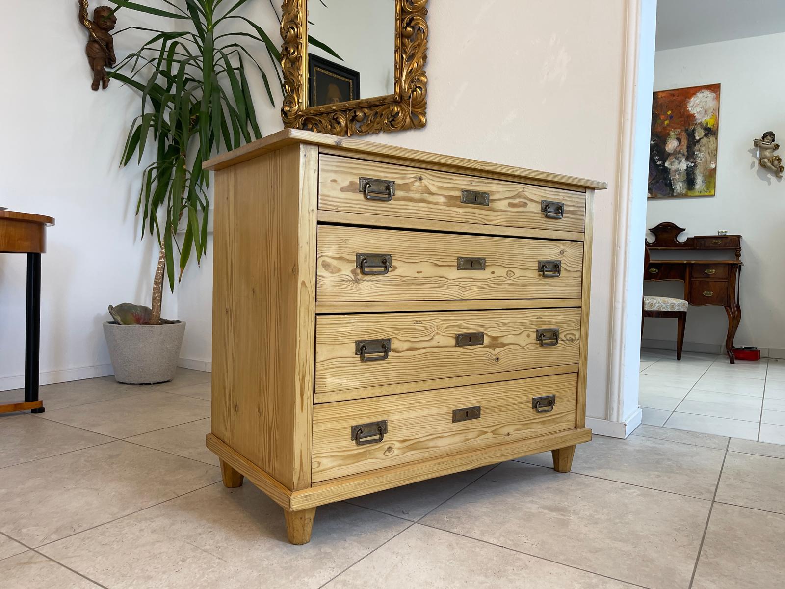 Originale Jugendstil 4 Laden Kommode Anrichte Bauernmöbel G1324