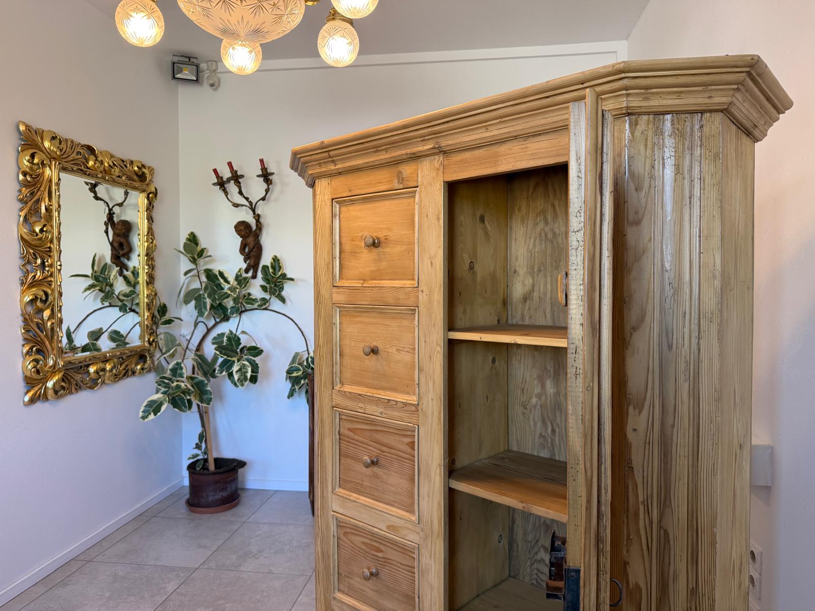 Restaurierter Biedermeier Brotschrank Almerschrank Vorratskasten Bauernschrank G2038