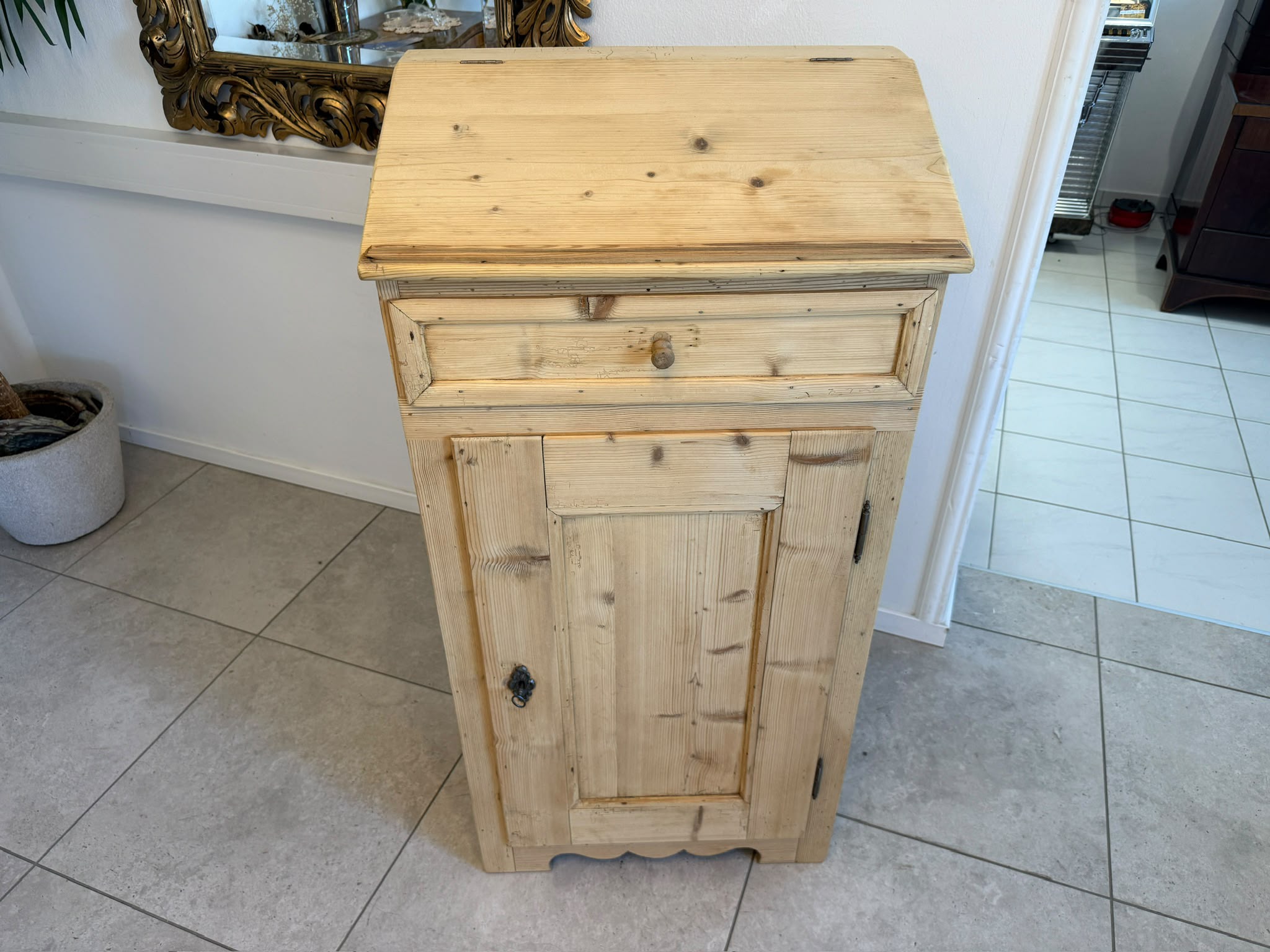 Original Naturholz Schreibtisch Schreibpult Naturholz Naturholz D2735