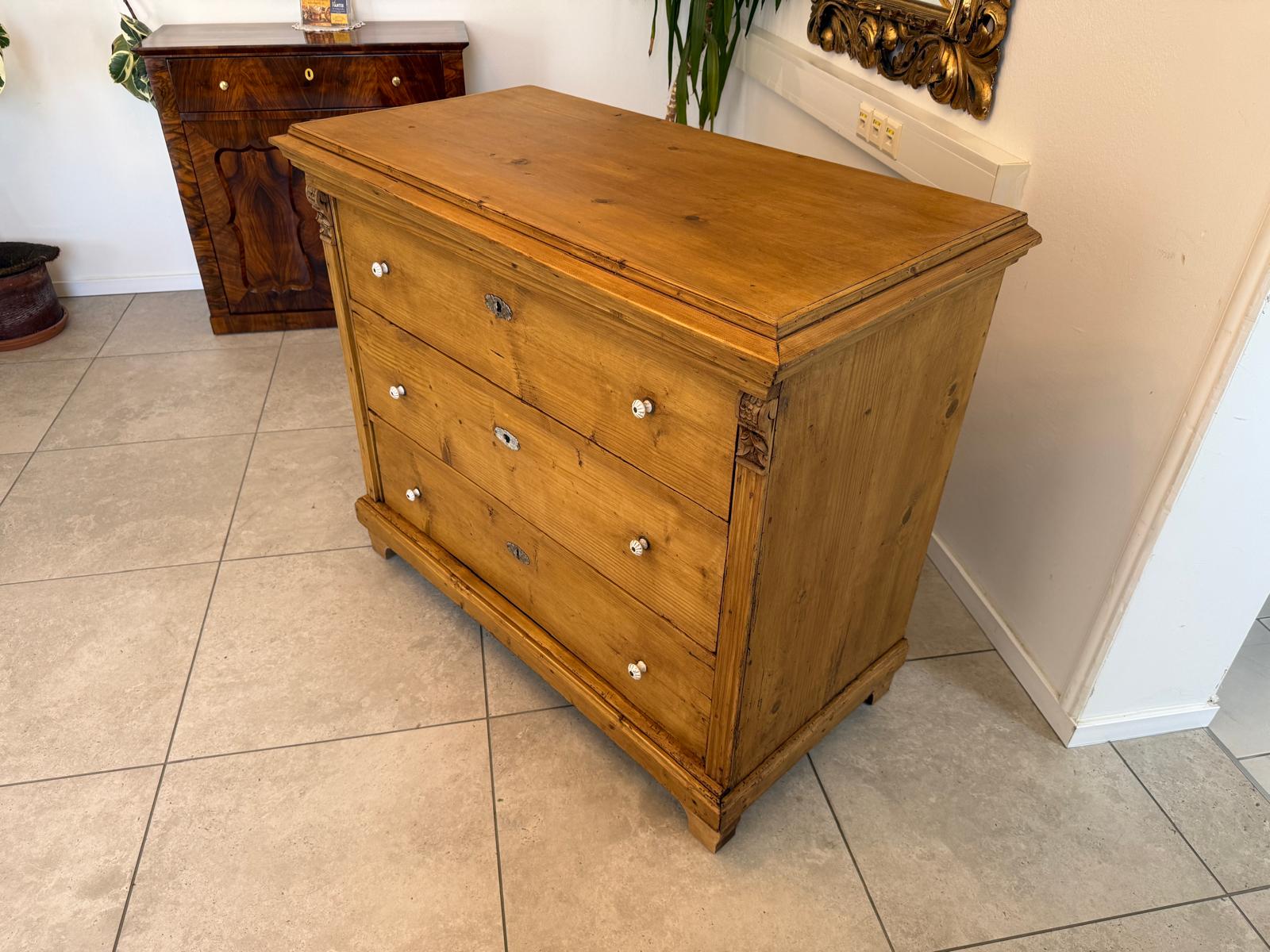 Restaurierte Biedermeier Kommode 3 Ladenkommode Antik ifantik D2485