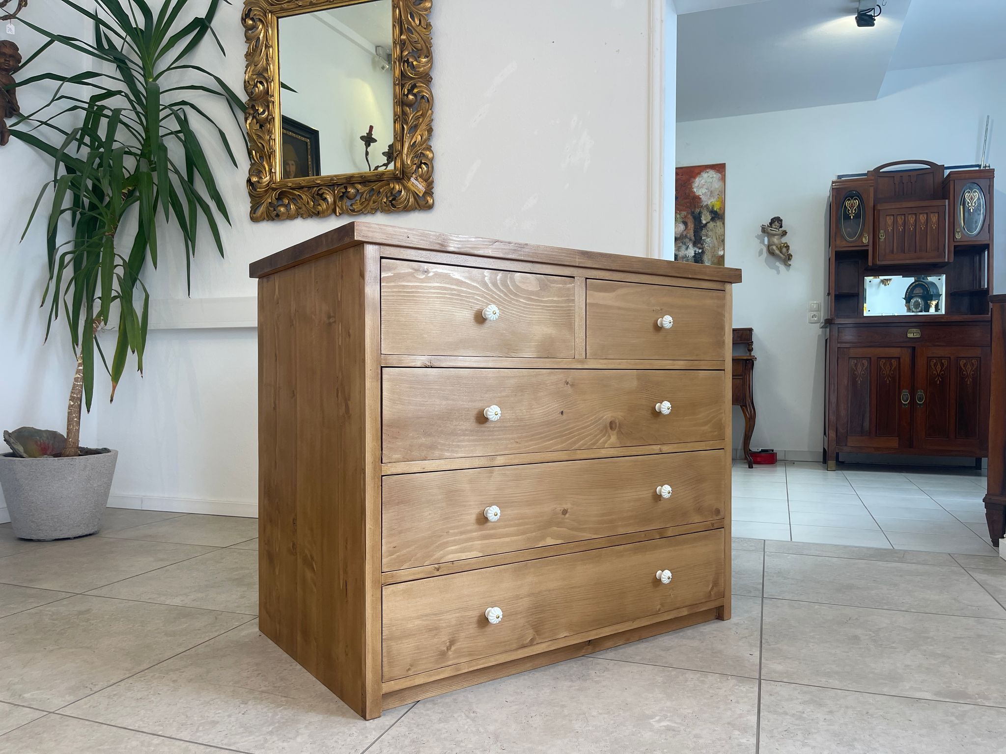 Bäuerliche Kommode 5 Ladenkommode Landhausmöbel Weichholzmöbel G1293
