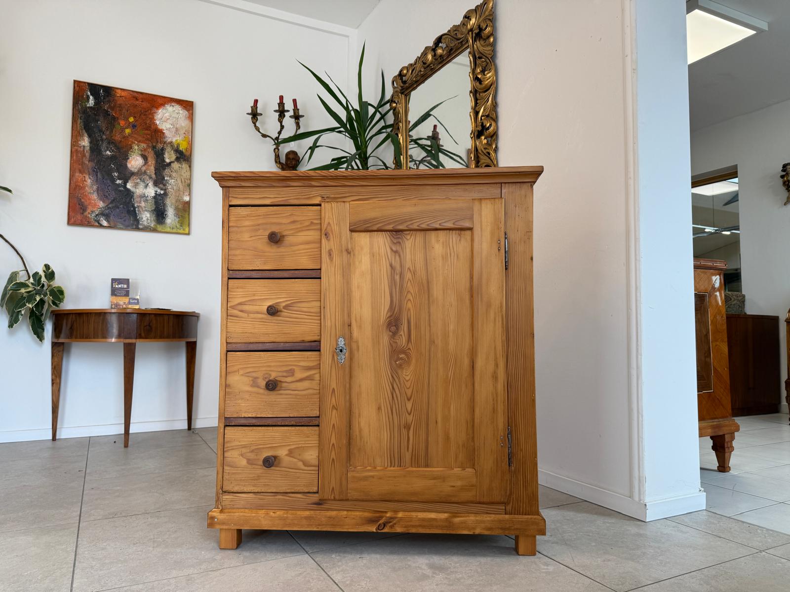 Brotschrank Almerschrank Speiskasten Bauernkasten Naturholzschrank Antik G2170