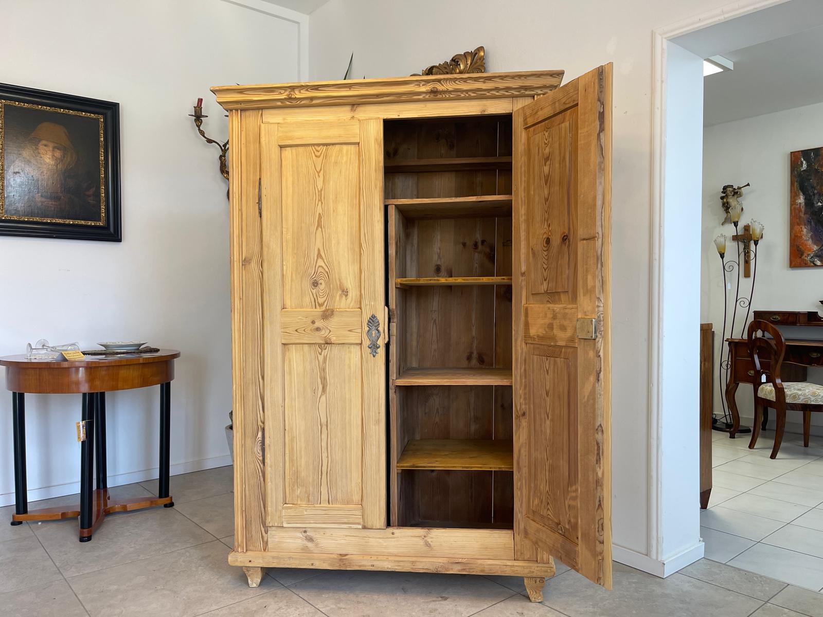Steirischer Gründerzeit Bauernschrank Naturholzschrank G1213