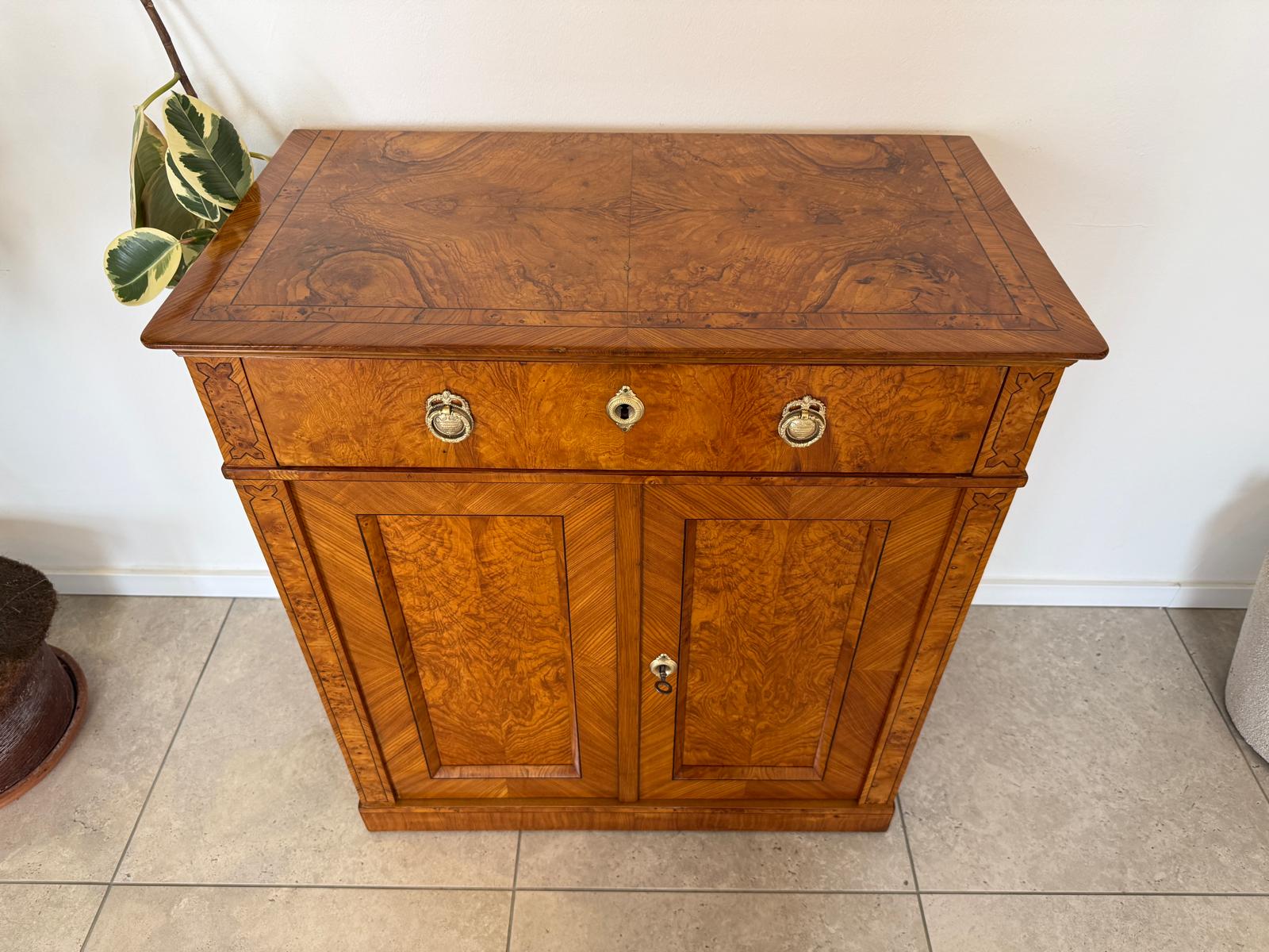 Restauriertes Biedermeier Trumeau Anrichte Antiquität D1193