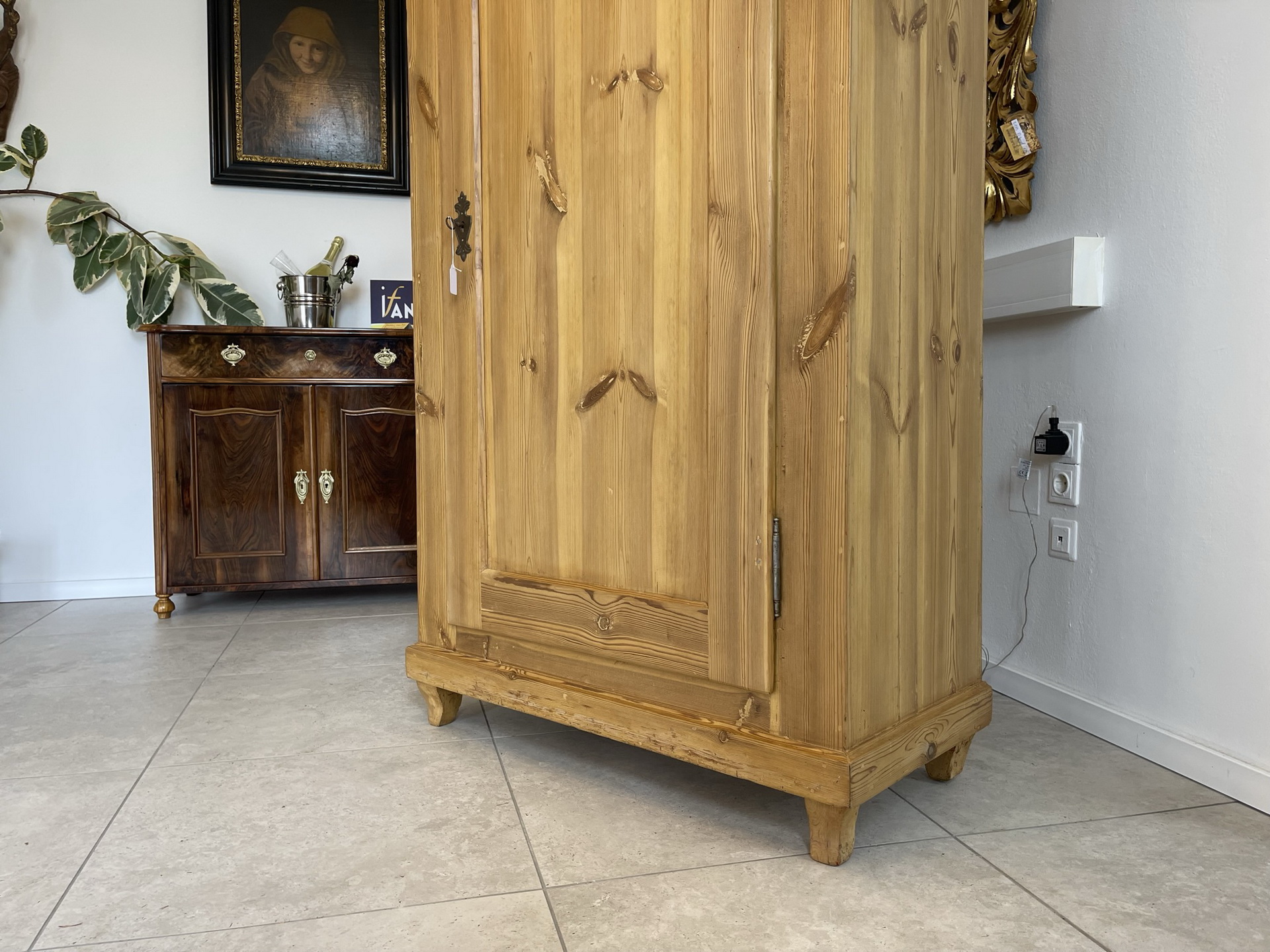 bauernm-bel-antik_121 Biedermeier Bauernschrank Naturholzschrank B1444