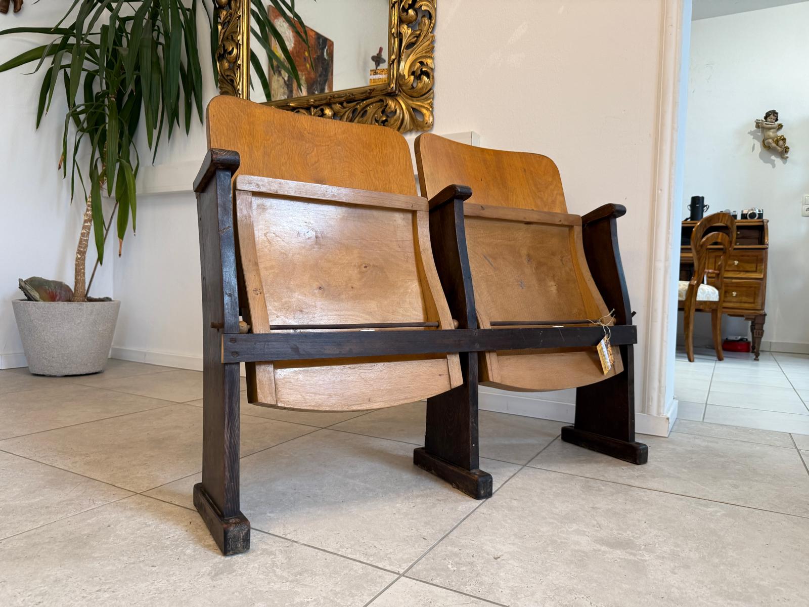 Originale Kinosessel 2er Sitz Klappstuhl Stuhl Sitzgruppe G2131