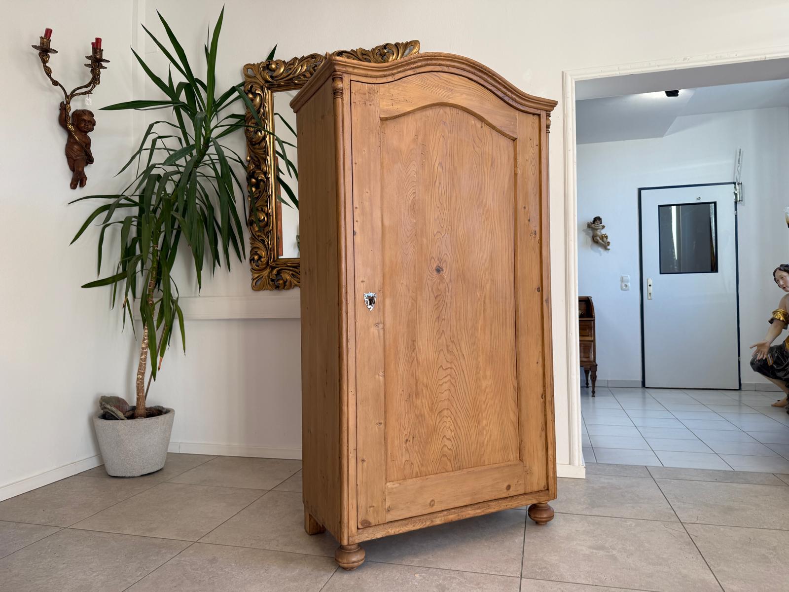 Originaler 1 türiger Bauernschrank Gründerzeit Naturholzschrank G2288
