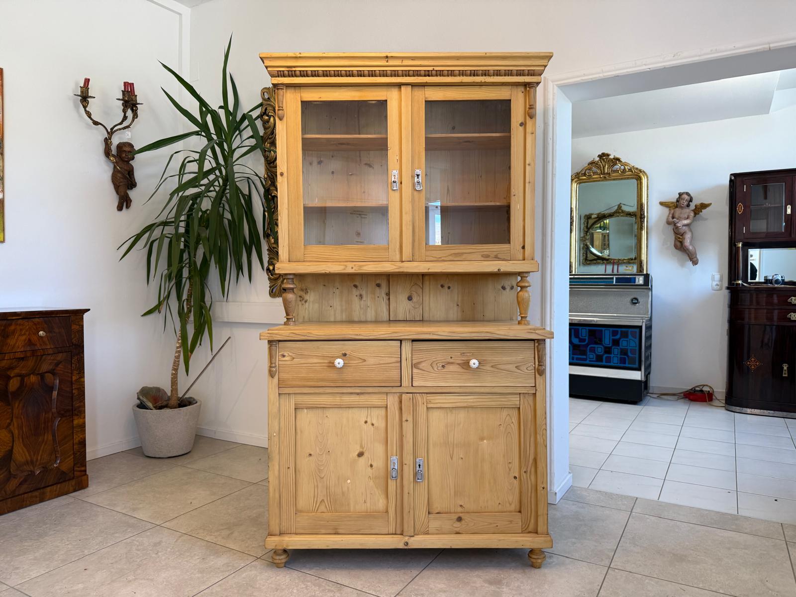 Jugendstil Küchenbuffet Küchenschrank Küchenkredenz Original D2407