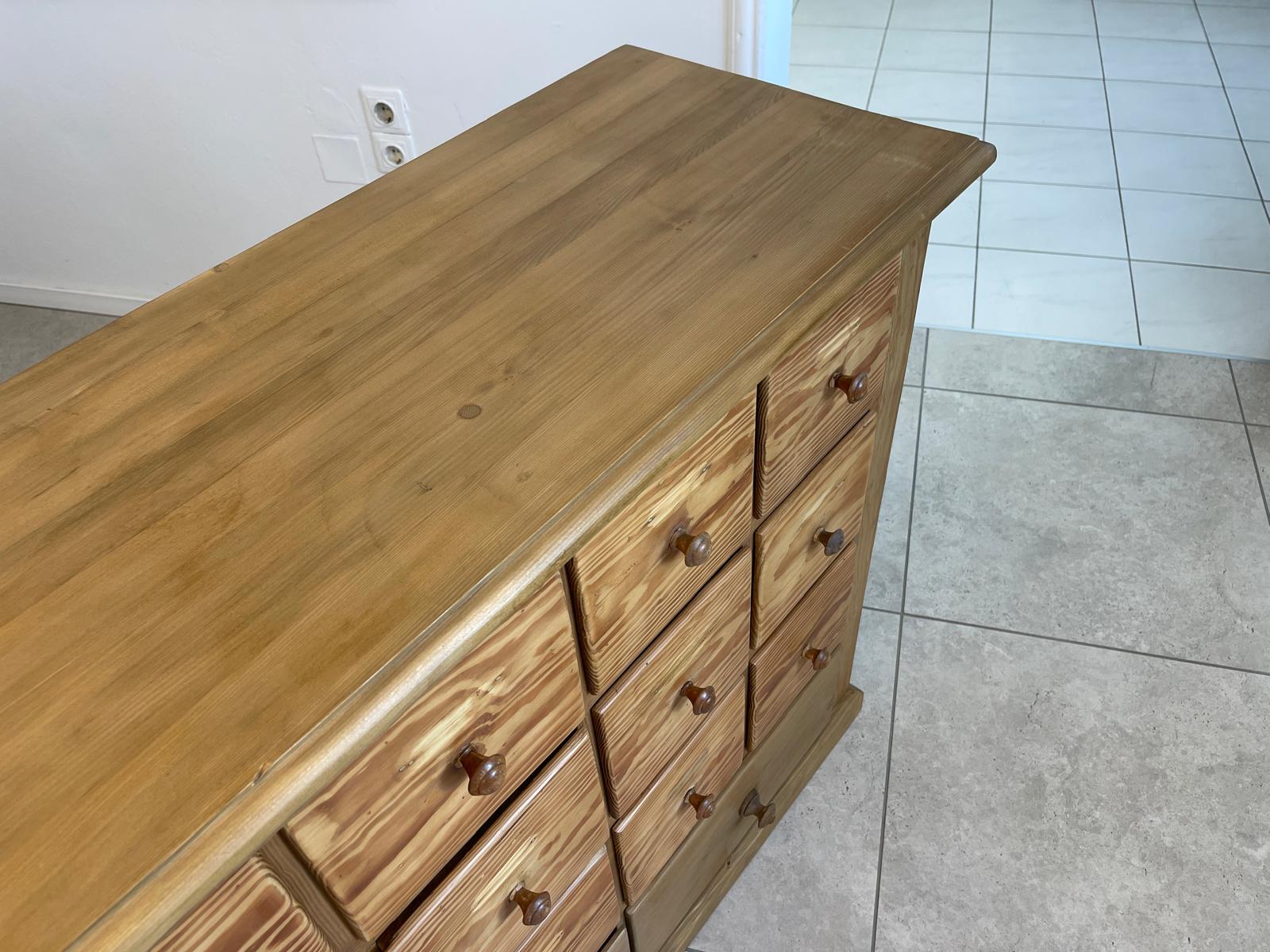 Alte uirge 10 Laden Ladenkommode Ladenschrank Apothekerschrank Bauernmöbel G1321