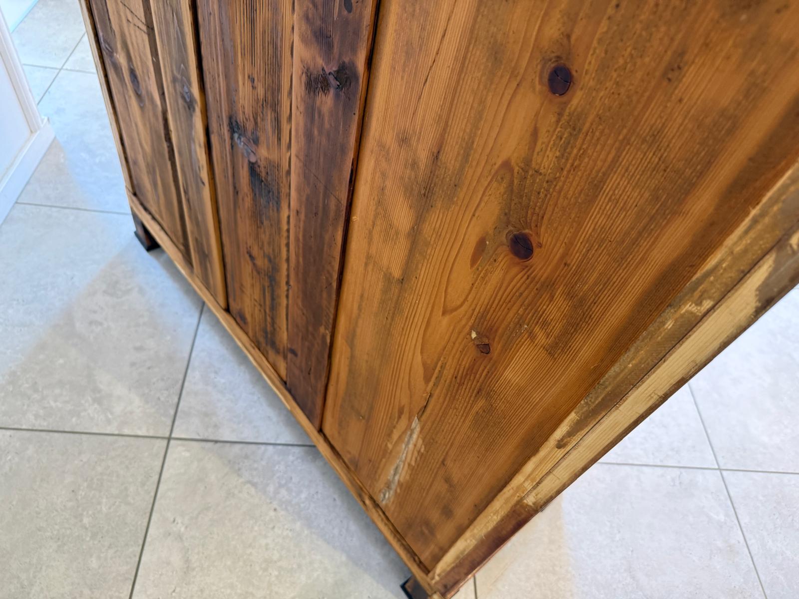 Biedermeier Vitrine Bücherschrank Glasschrank Antiquität D2371