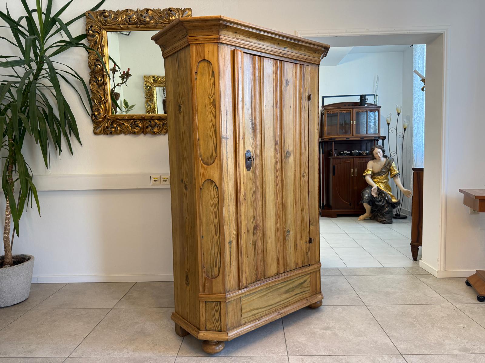 Biedermeier Bauernschrank Naturholzschrank Antiquität G1932