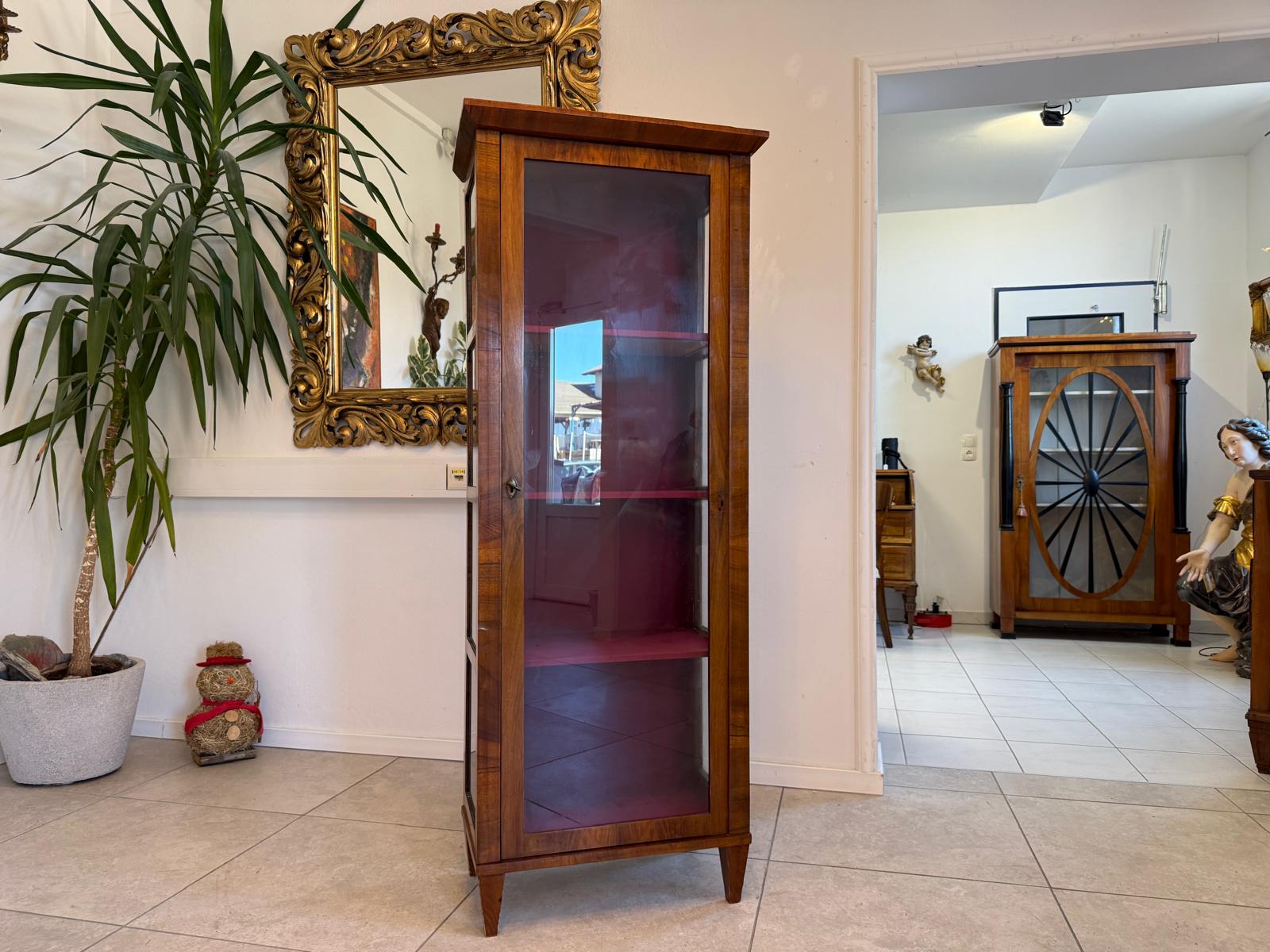 Stilvitrine Biedermeier Glasschrank Bücherschrank Antik G2403