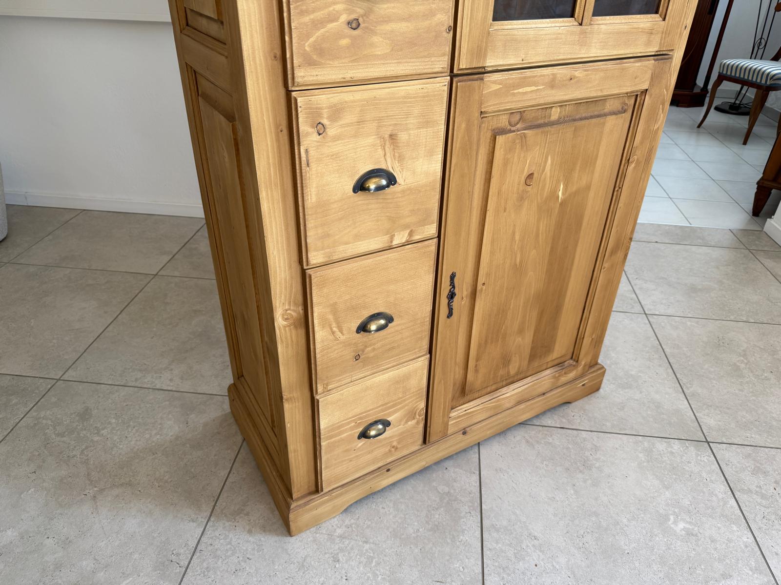 Anrichte Almerschrank Kommode Vitrinenschrank Bauernschrank G1777