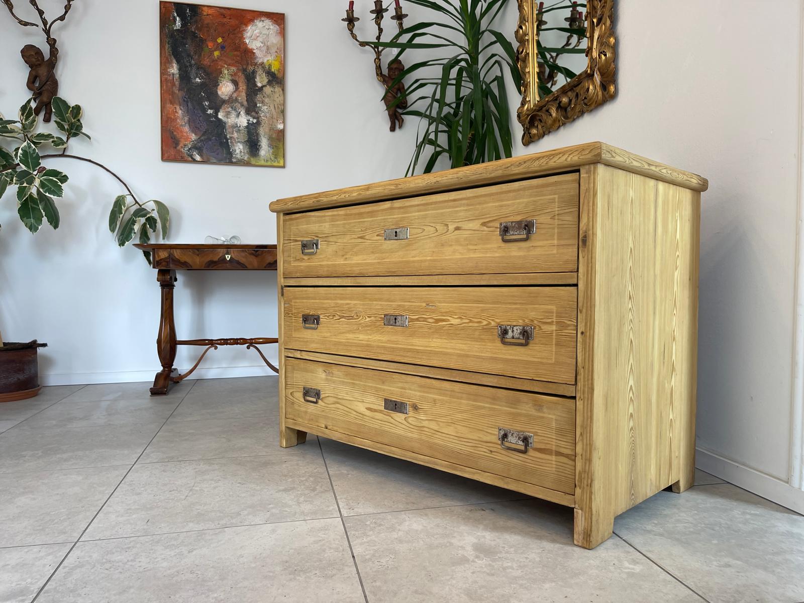 Originale Bäuerliche Jugendstil Kommode Restauriert Bauernkommode Antik G1696