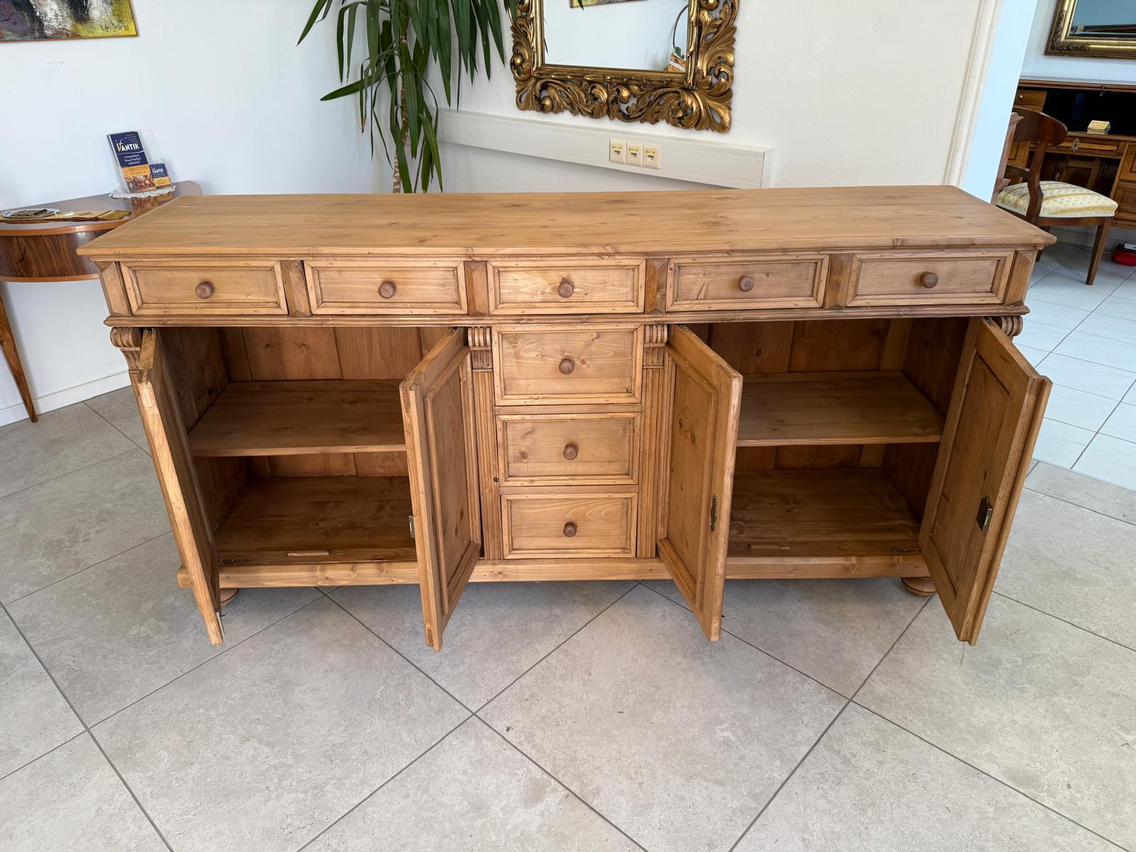 Massiver Apothekenschrank 8 Ladenkommode Ladenschrank G2291