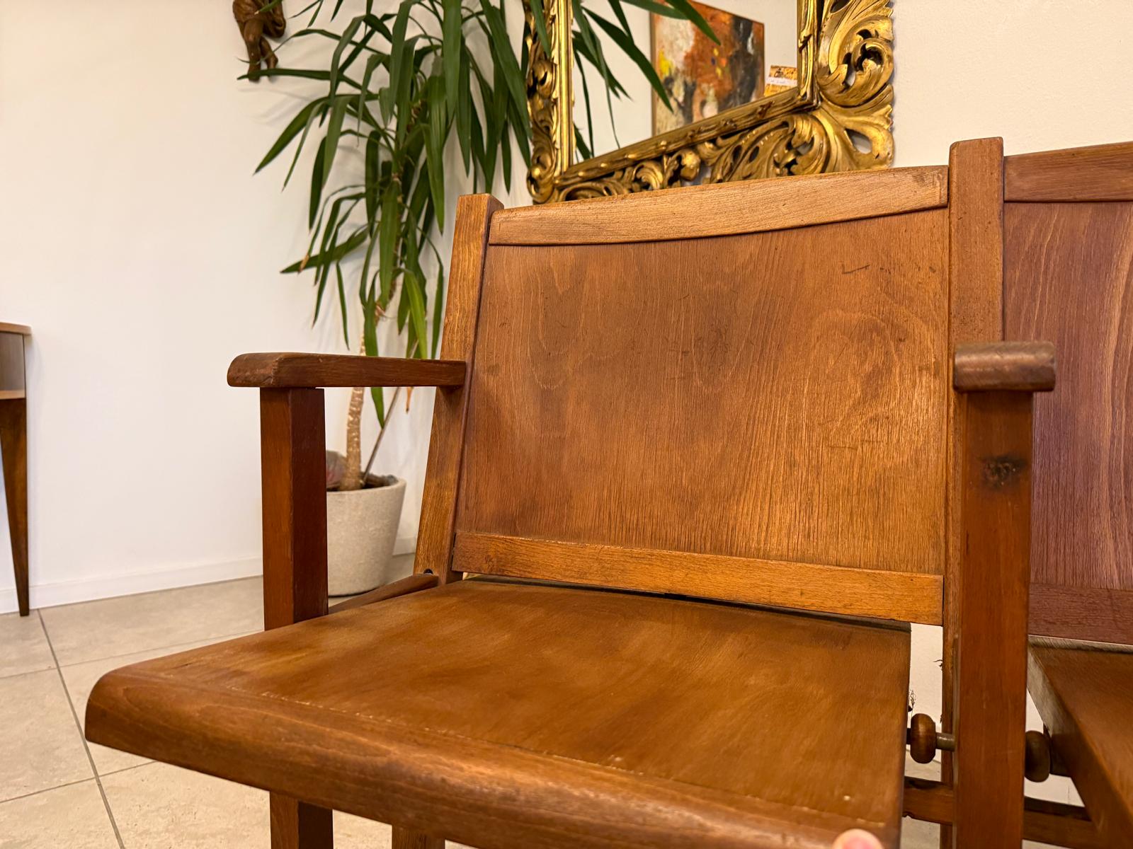Original Wiener Kinosessel 2er Sitz Klappstuhl Stuhl Nostalgie Antik G2267