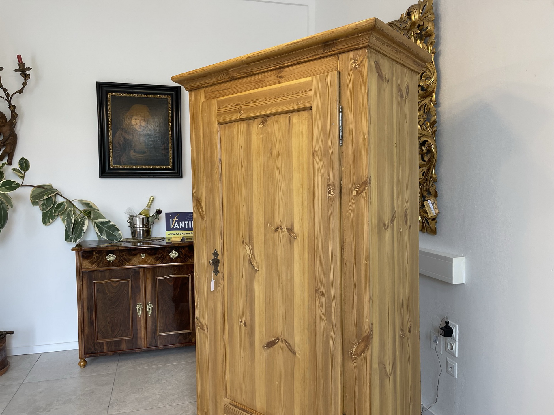 bauernm-bel-antik_120 Biedermeier Bauernschrank Naturholzschrank B1444